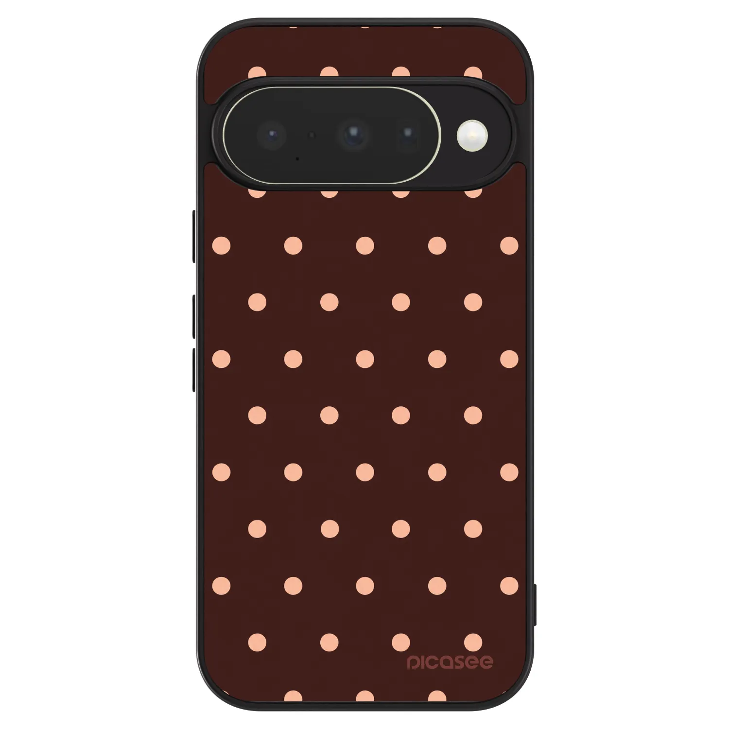 Picasee ULTIMATE CASE pentru Google Pixel 10 - Peach Dots & Chocolate