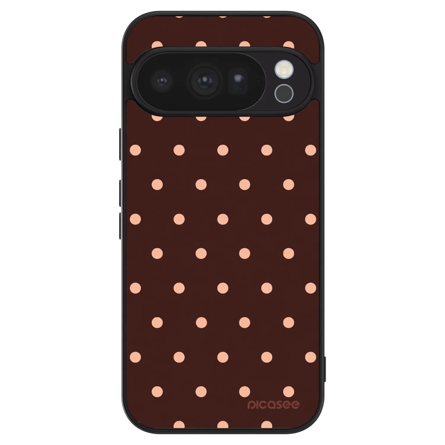 Picasee ULTIMATE CASE pentru Google Pixel 10 Pro - Peach Dots & Chocolate