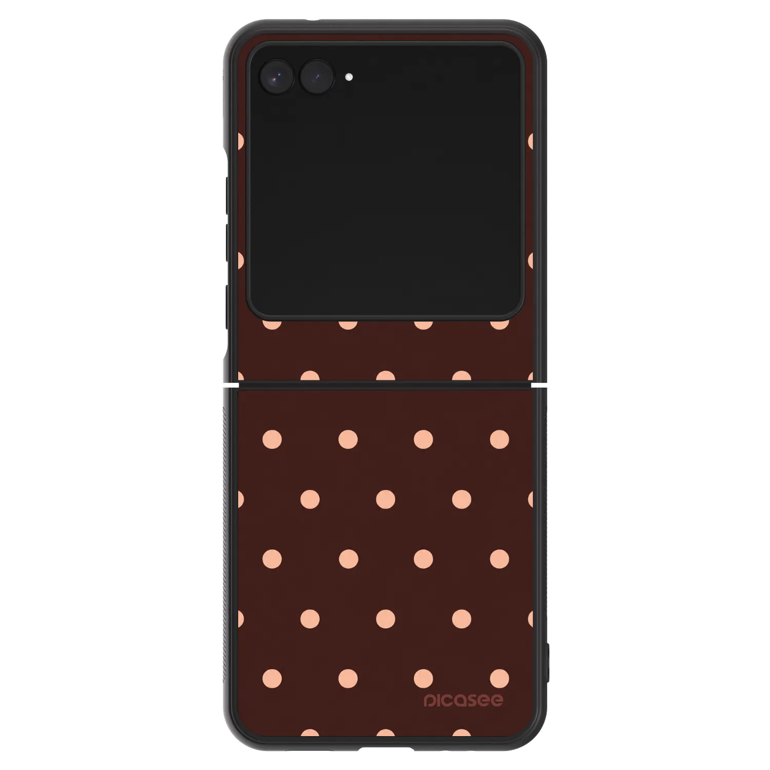 Picasee ULTIMATE CASE pentru Motorola Razr 60 - Peach Dots & Chocolate