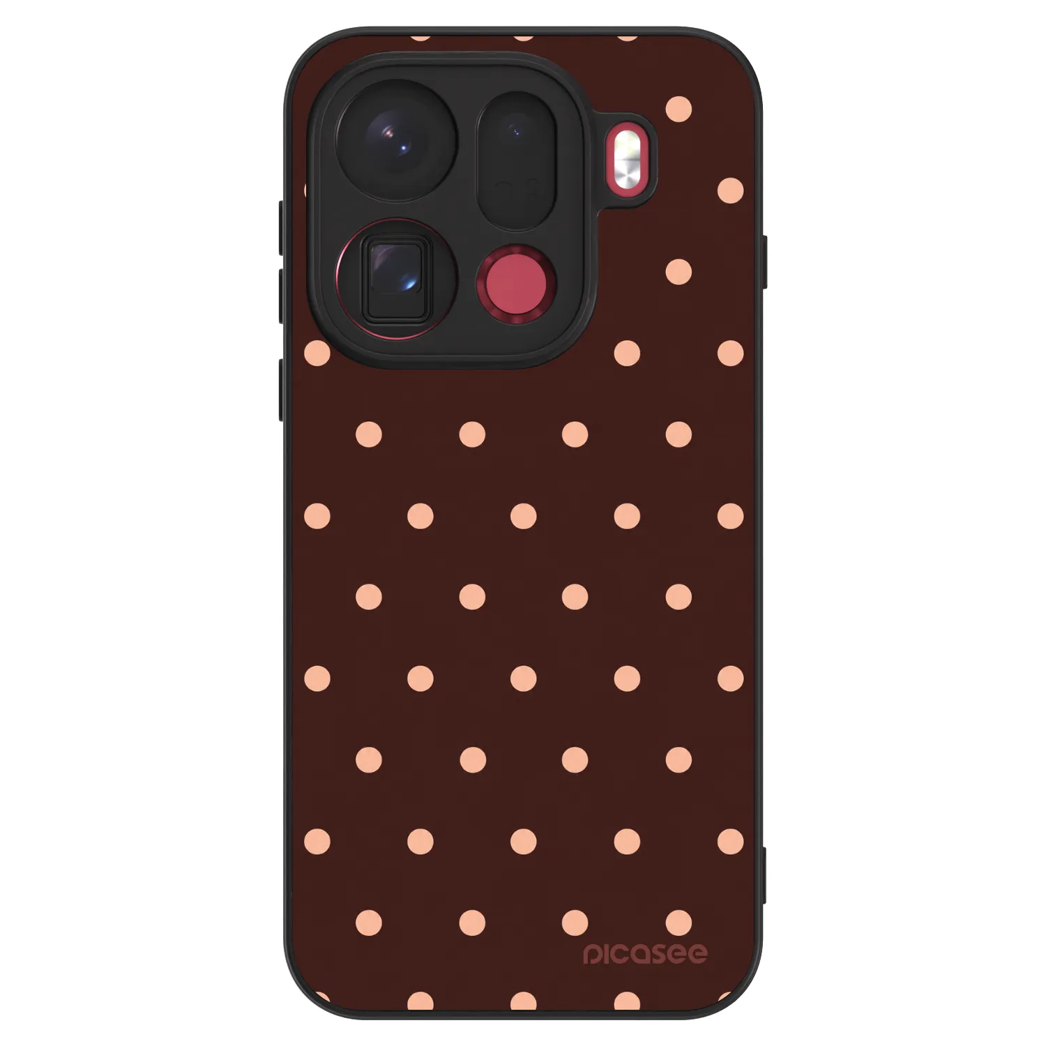 Picasee ULTIMATE CASE pentru OPPO Find X9 Pro - Peach Dots & Chocolate
