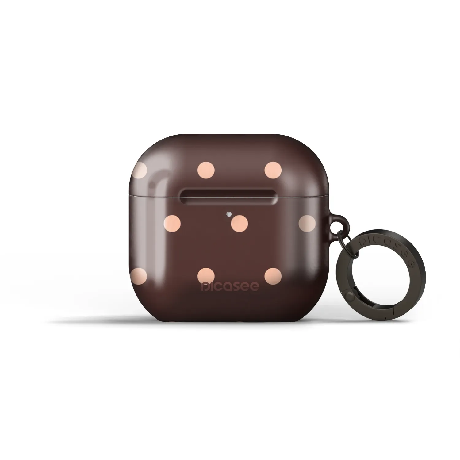 Picasee Obal pro Apple AirPods 4 - Peach Dots & Chocolate