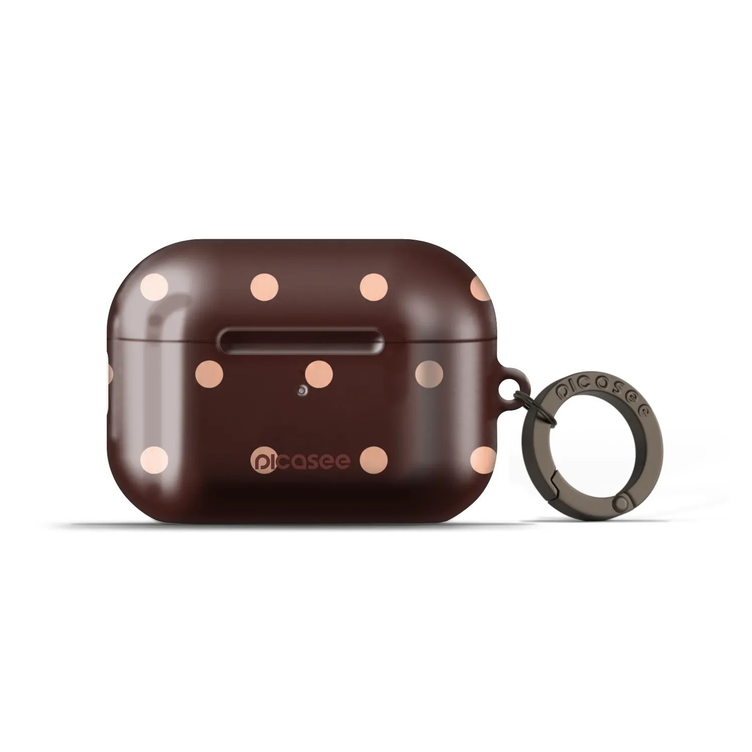 Picasee Obal pro Apple AirPods Pro 1 - Peach Dots & Chocolate