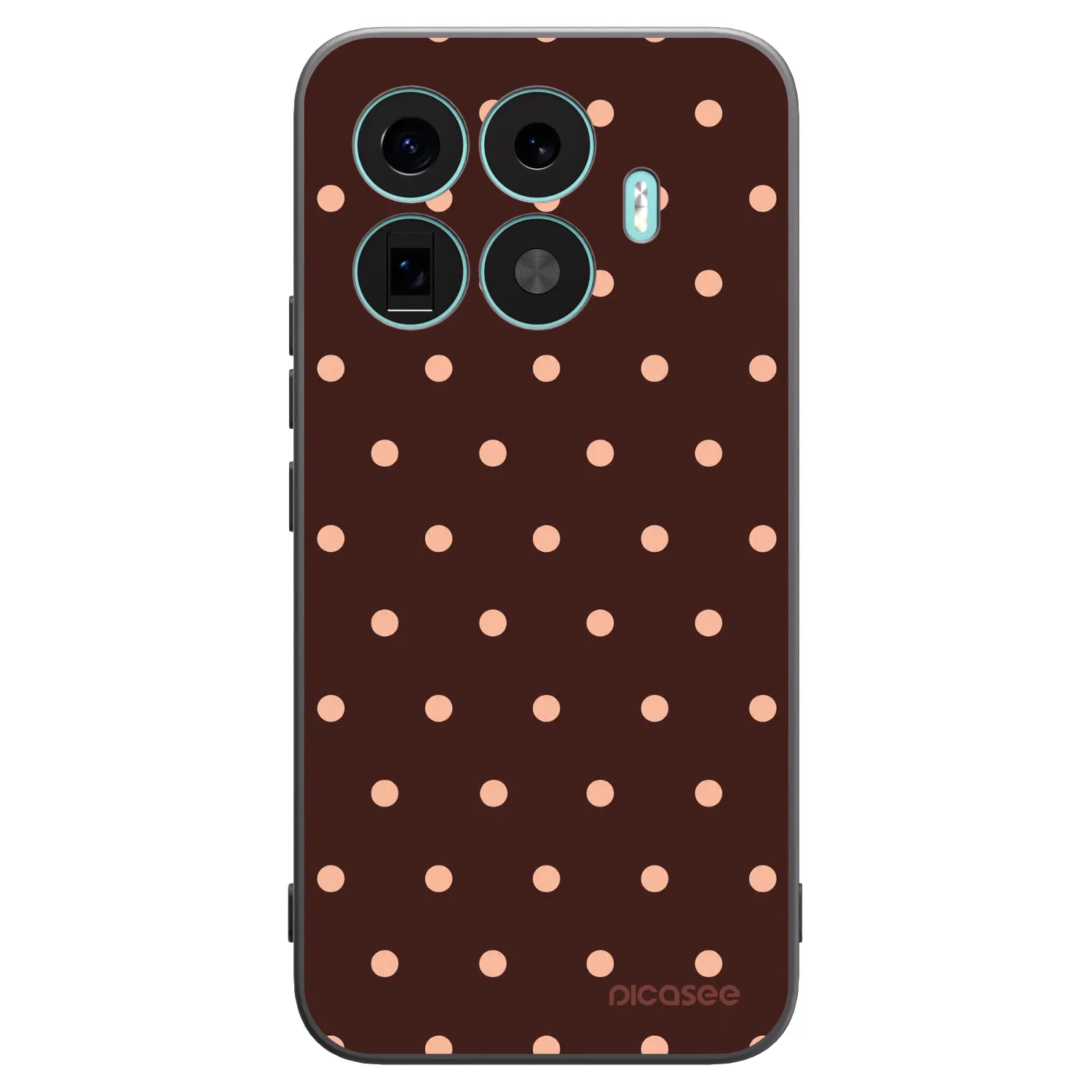 Picasee husă neagră din silicon pentru Xiaomi 17T Pro - Peach Dots & Chocolate