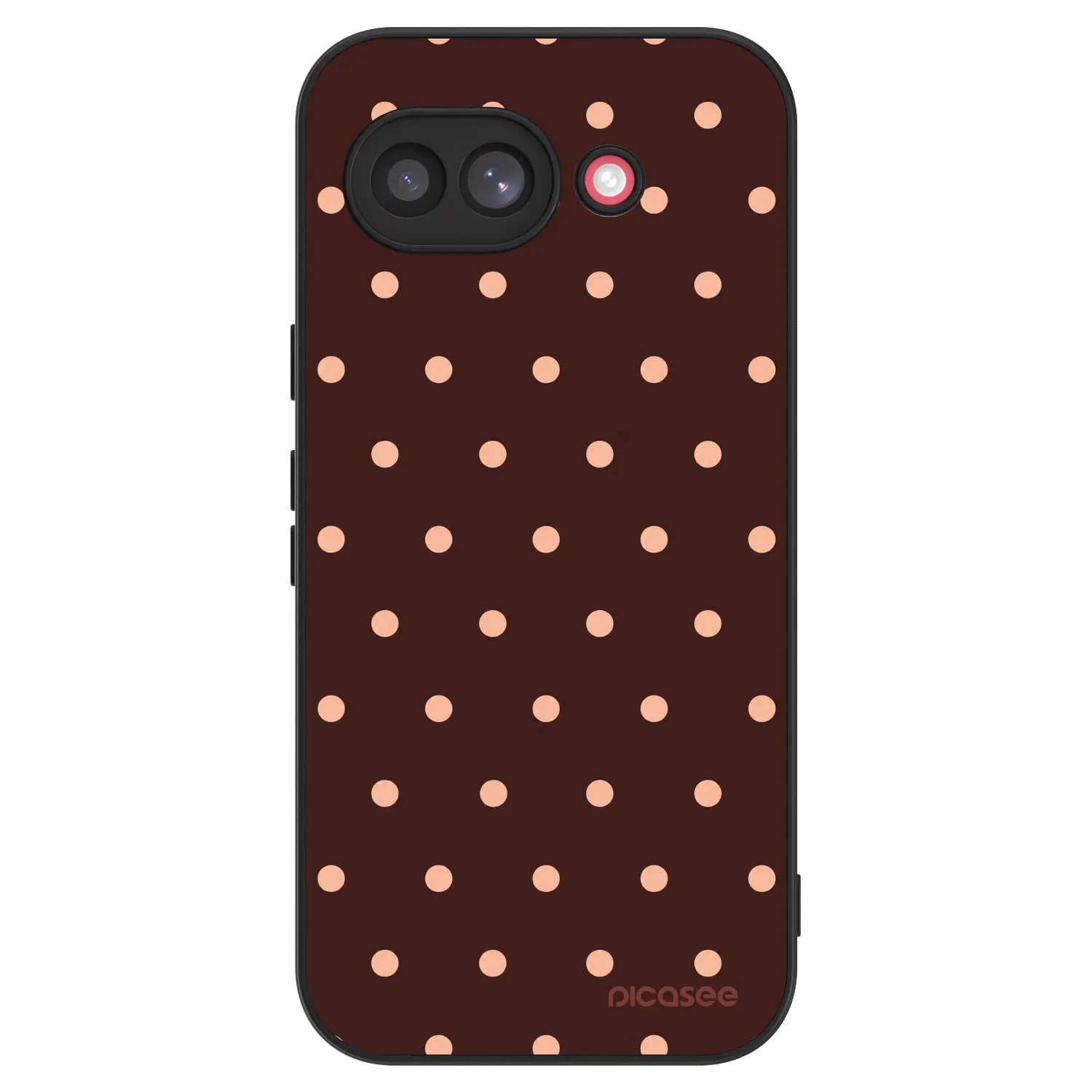 Picasee ULTIMATE CASE pentru Google Pixel 10a - Peach Dots & Chocolate