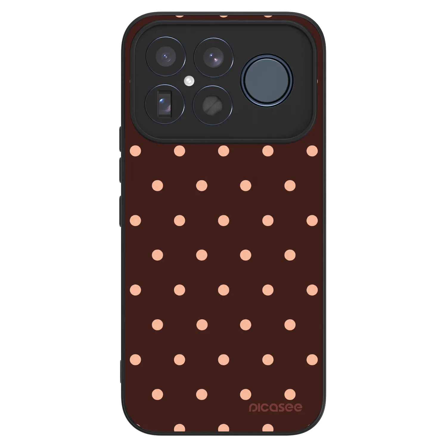 Picasee ULTIMATE CASE pentru Xiaomi Poco F8 Ultra - Peach Dots & Chocolate