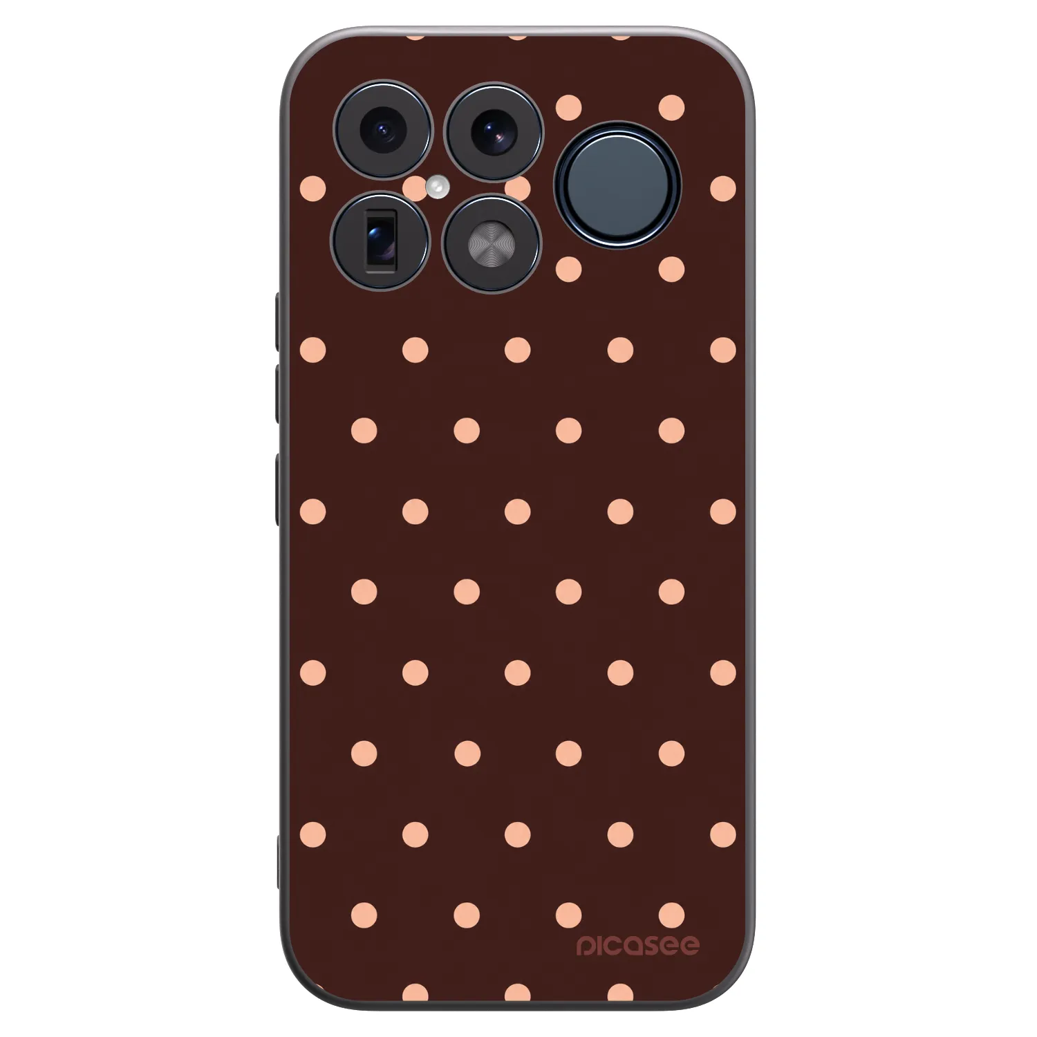 Picasee husă neagră din silicon pentru Xiaomi Poco F8 Ultra - Peach Dots & Chocolate