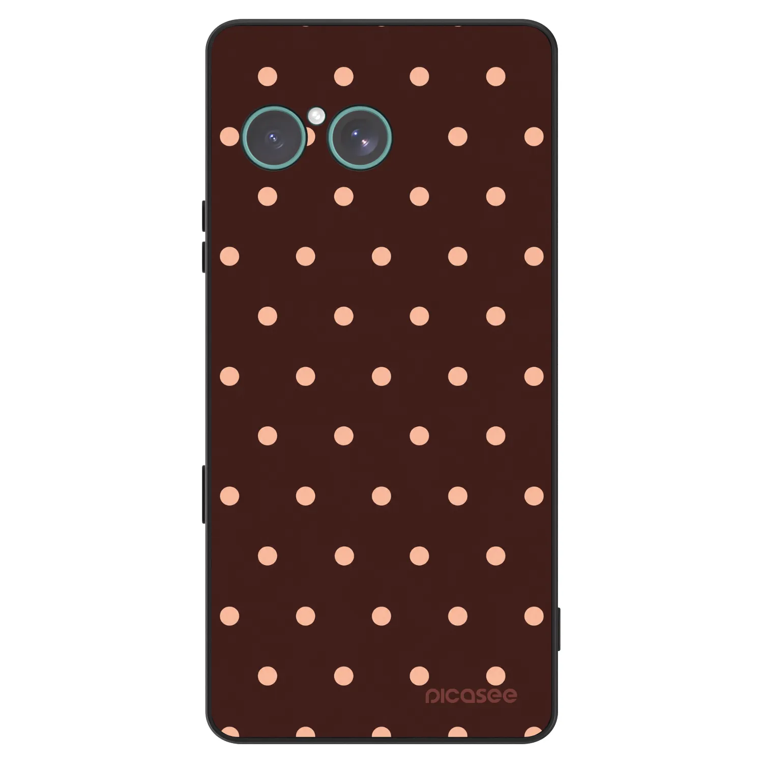 Picasee ULTIMATE CASE pentru Sony Xperia 10 VII - Peach Dots & Chocolate
