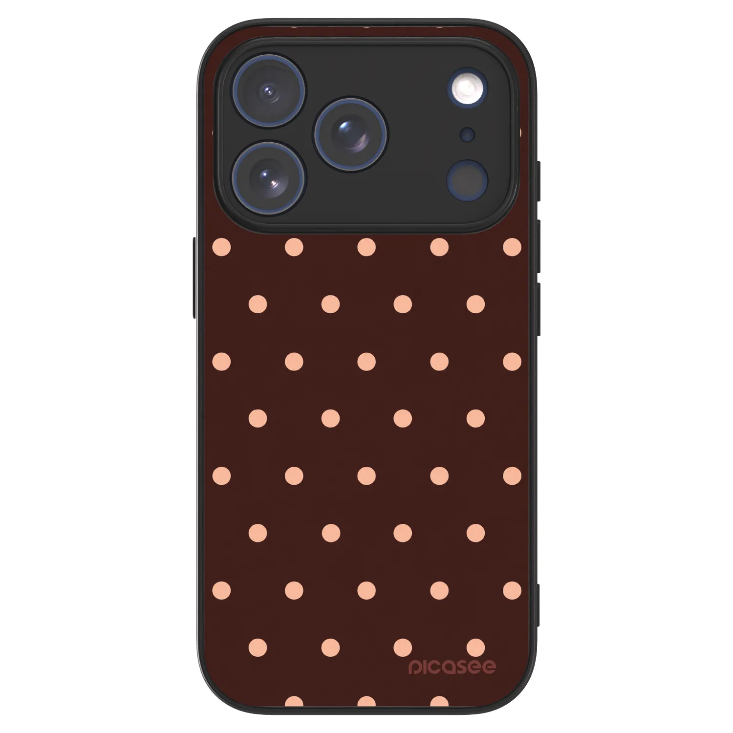 Picasee ULTIMATE CASE pentru Apple iPhone 18 Pro - Peach Dots & Chocolate