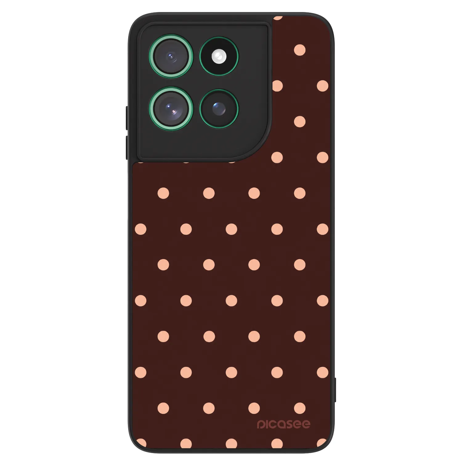 Picasee ULTIMATE CASE pentru Motorola Moto G57 Power - Peach Dots & Chocolate
