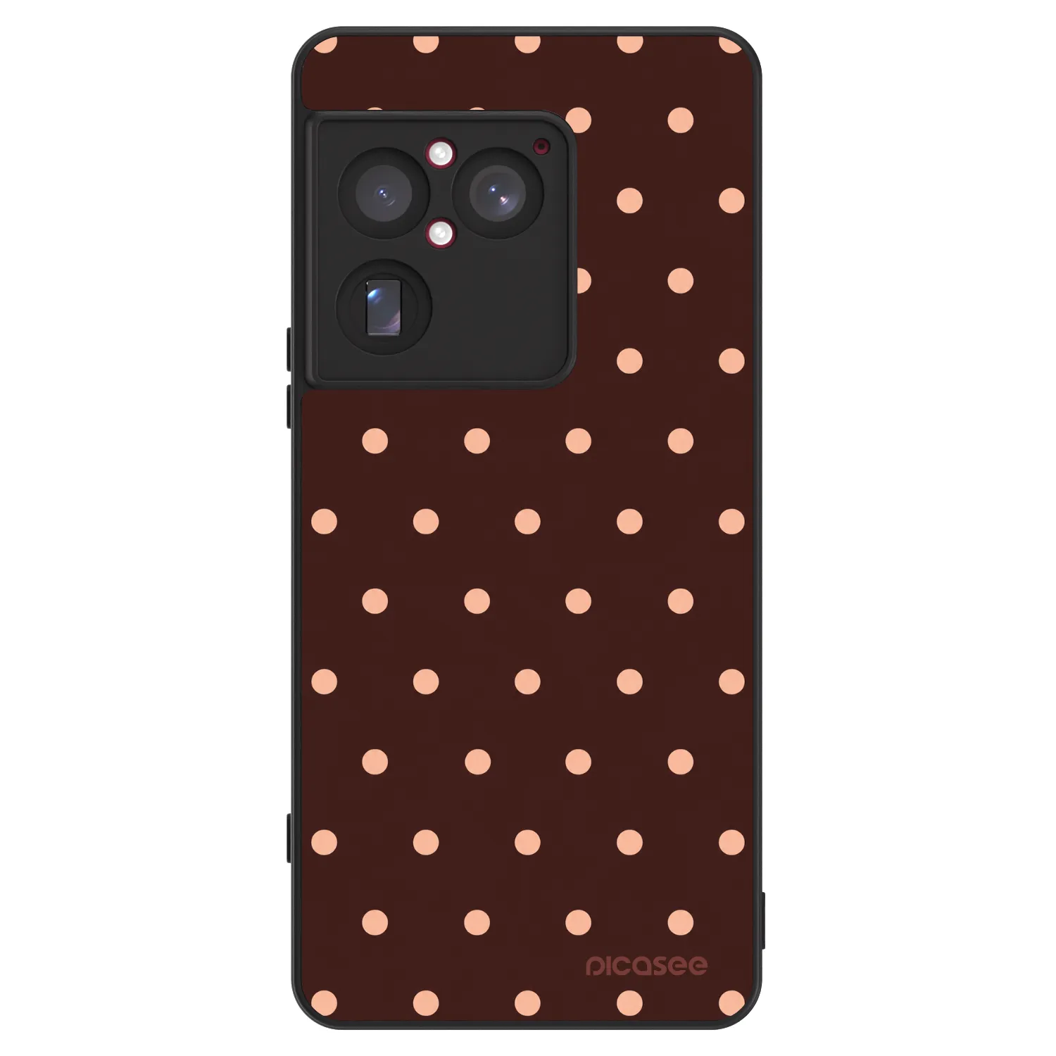 Picasee ULTIMATE CASE pentru Sony Xperia 1 VIII 5G - Peach Dots & Chocolate