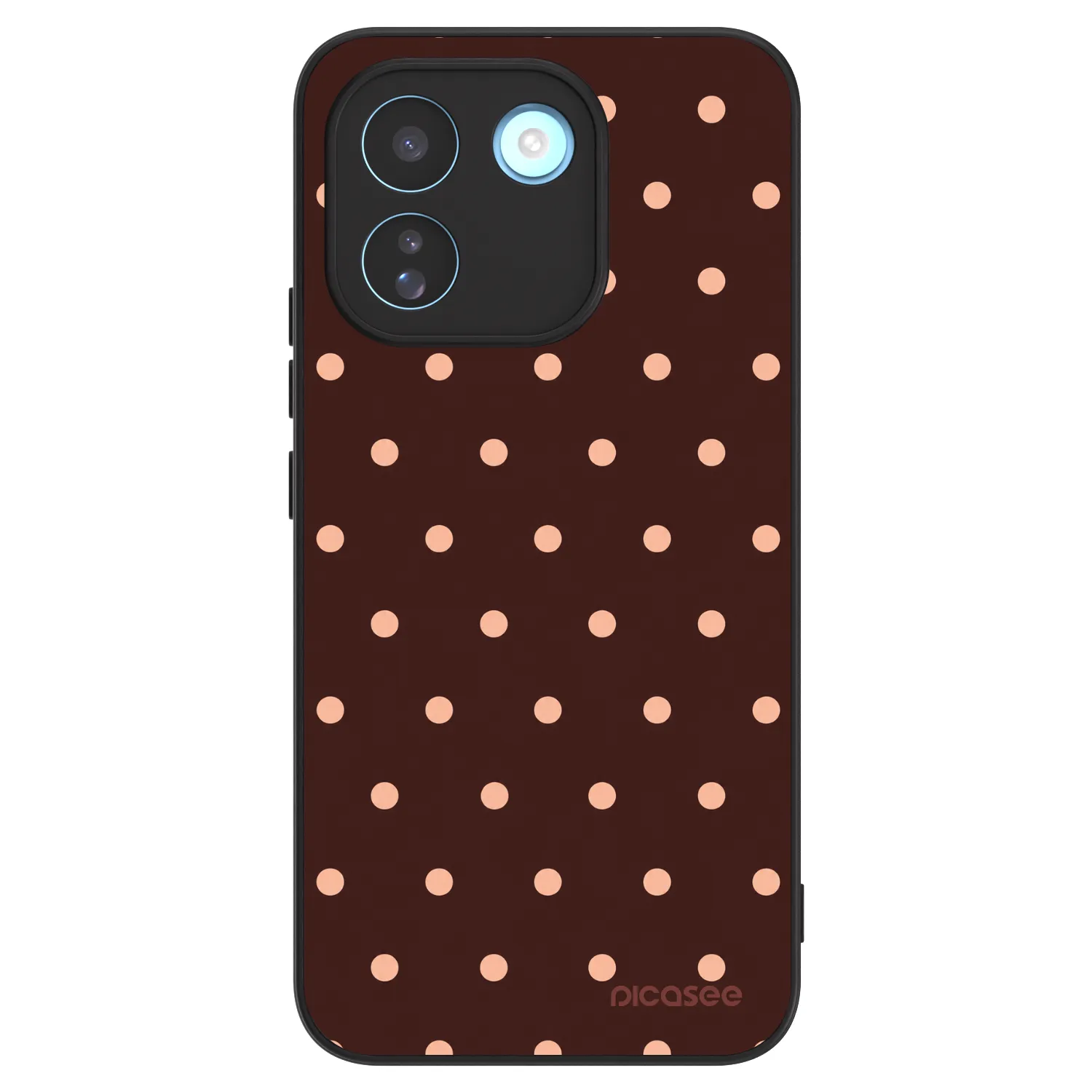 Picasee ULTIMATE CASE pentru Xiaomi Redmi Note 17 Pro MAX 5G - Peach Dots & Chocolate
