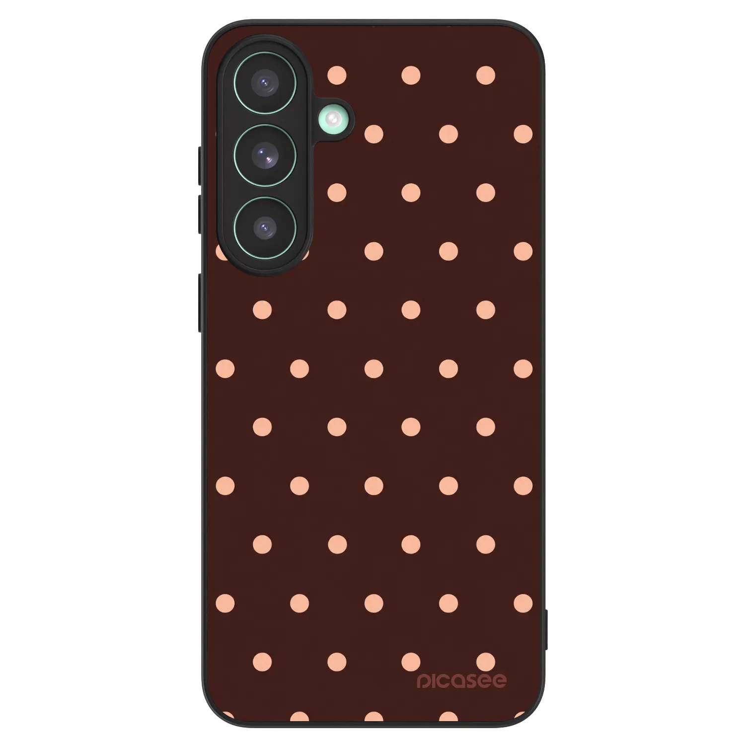 Picasee ULTIMATE CASE PowerShare pentru Samsung Galaxy S26 FE - Peach Dots & Chocolate