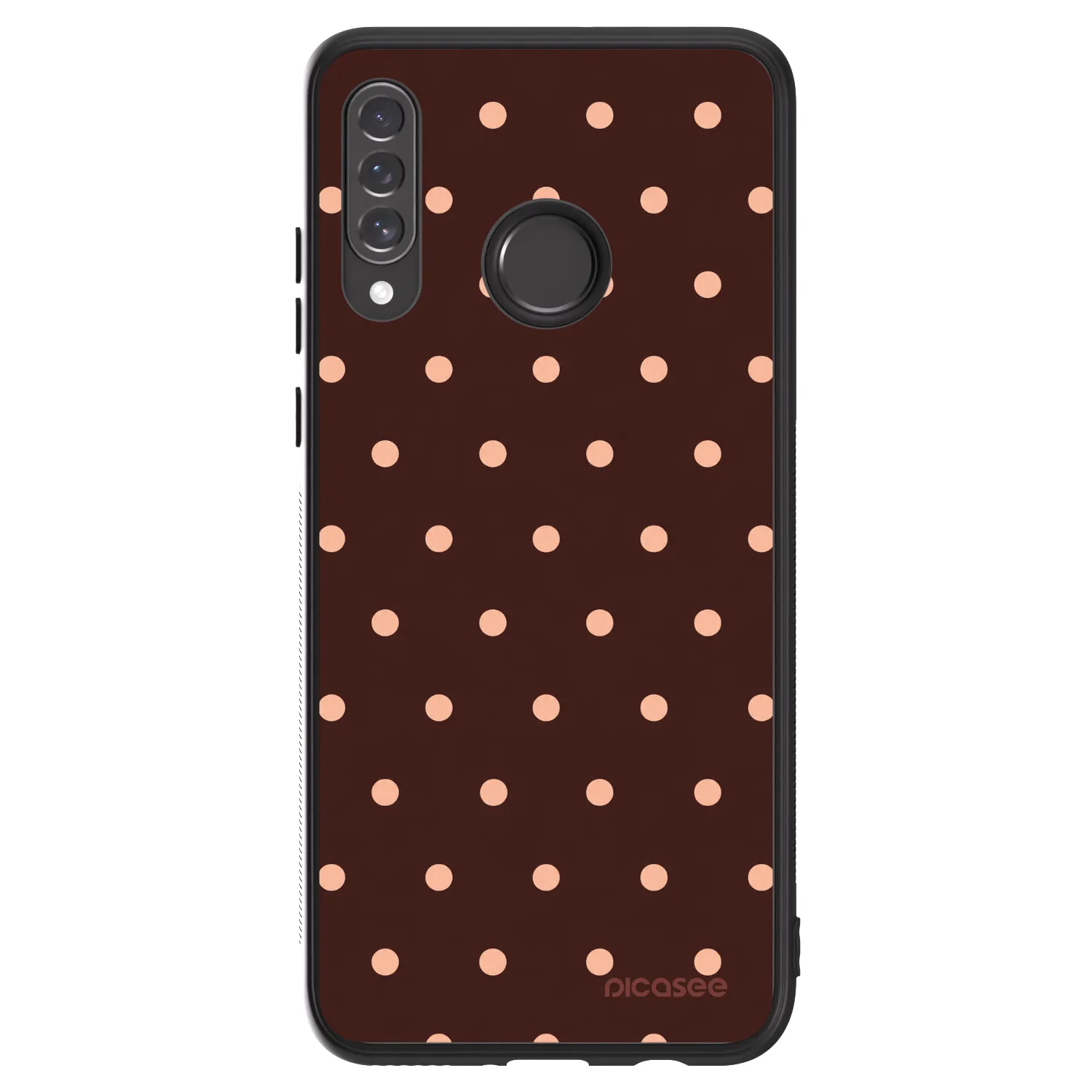 Picasee ULTIMATE CASE pentru Huawei P30 Lite - Peach Dots & Chocolate