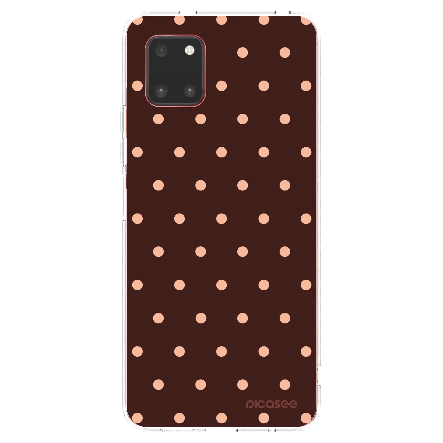 Picasee husă transparentă din silicon pentru Samsung Galaxy Note 10 Lite N770F - Peach Dots & Chocolate