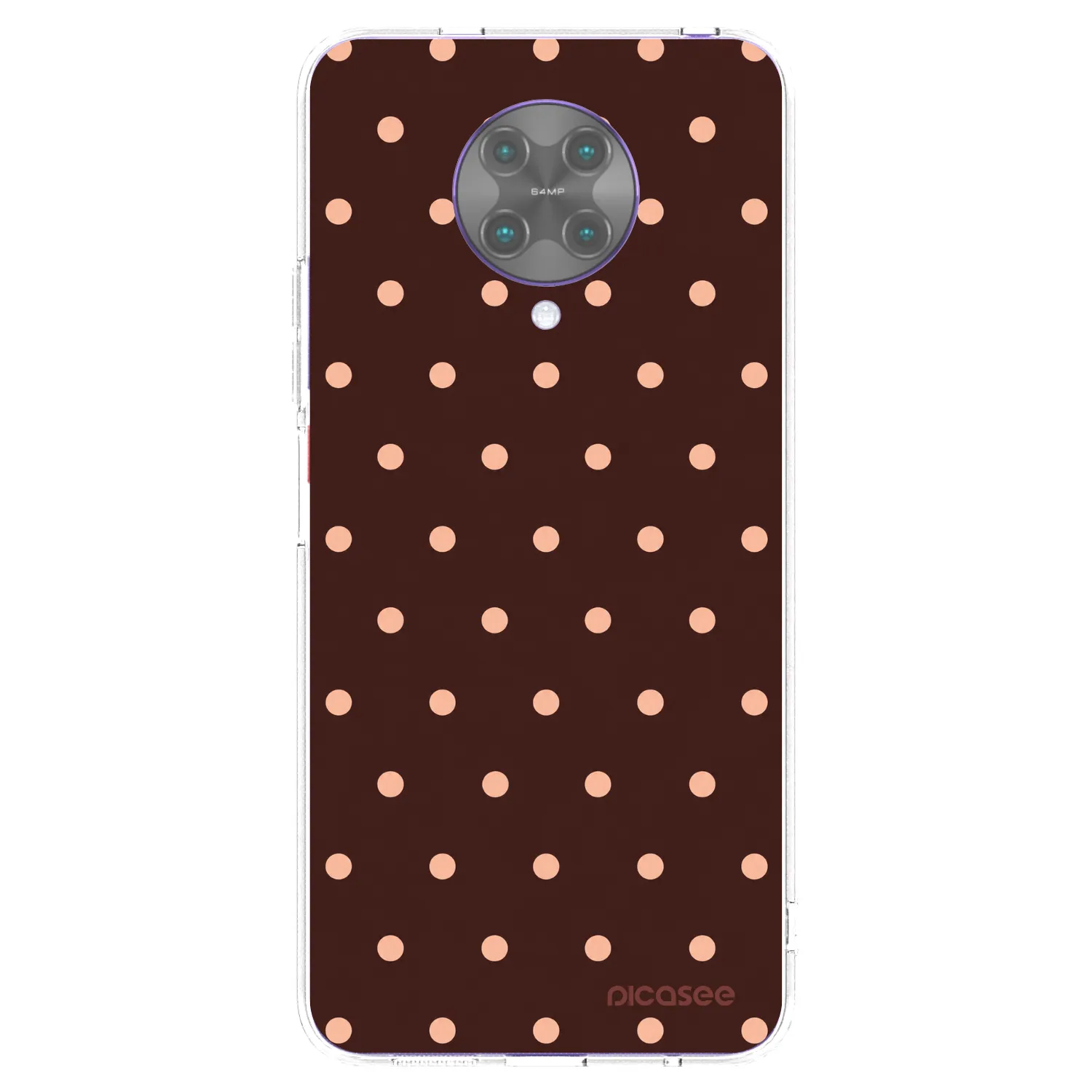 Picasee husă transparentă din silicon pentru Xiaomi Poco F2 Pro - Peach Dots & Chocolate