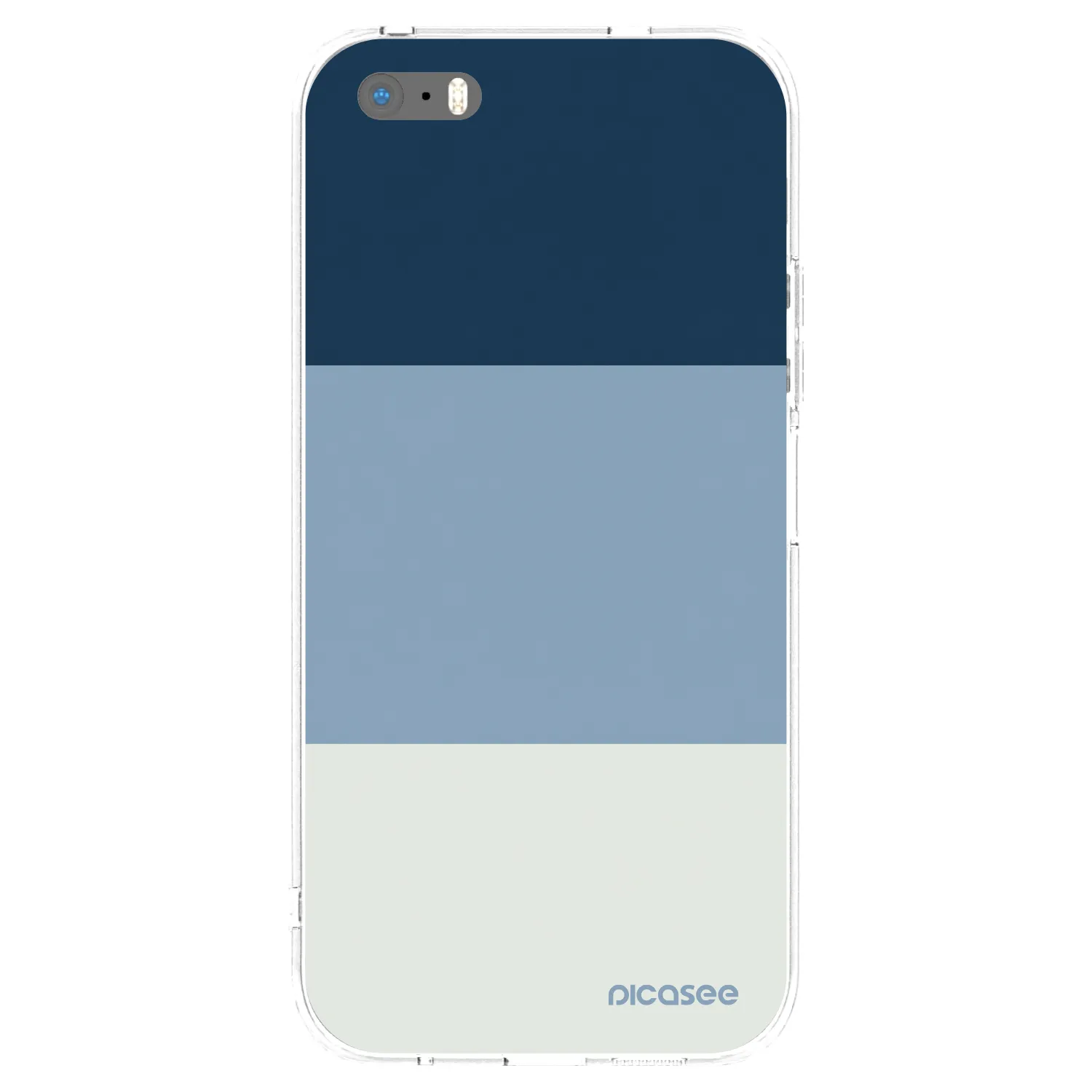 Picasee husă transparentă din silicon pentru Apple iPhone 5/5S/SE - Coastal Blue