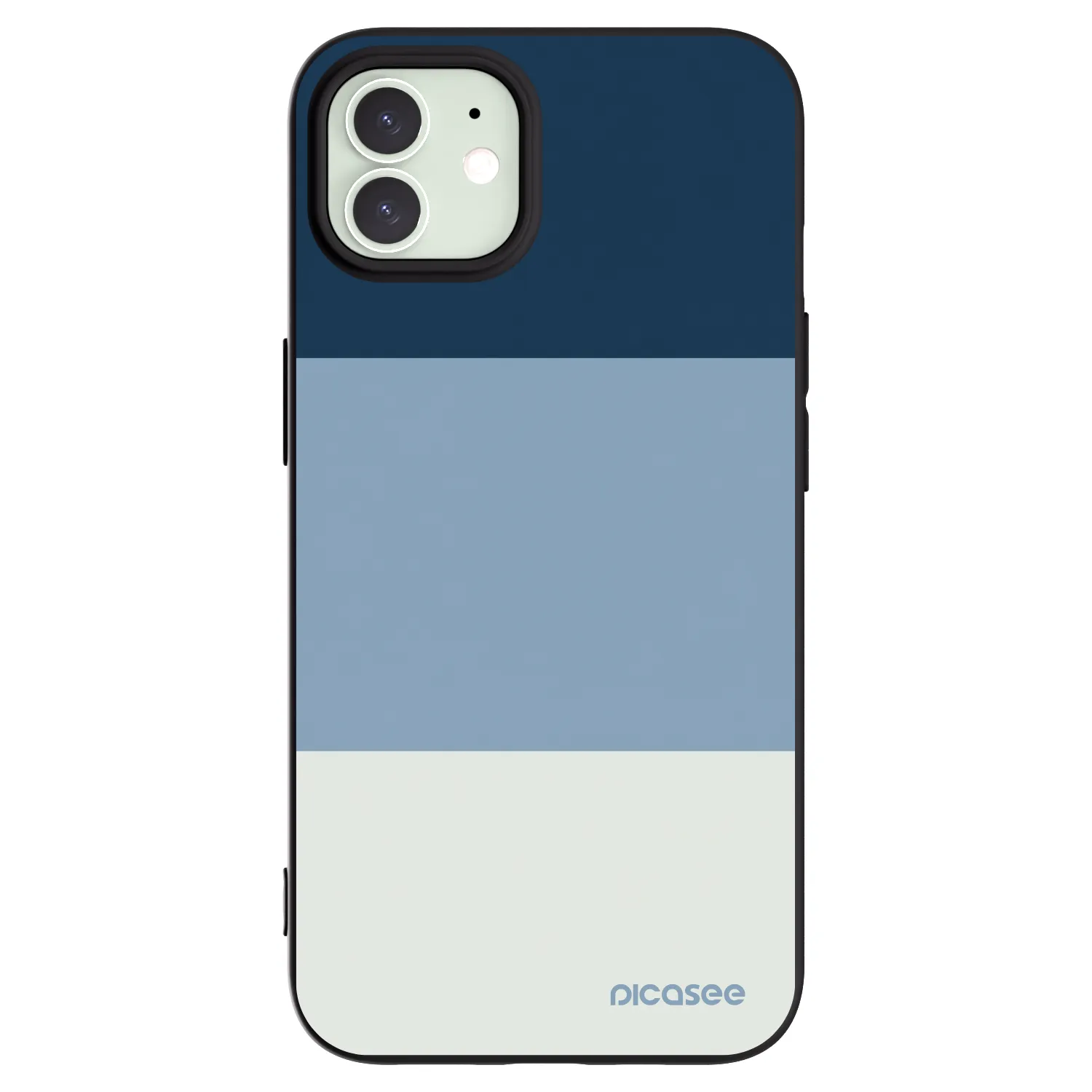 Picasee husă neagră din silicon pentru Apple iPhone 12 Pro - Coastal Blue