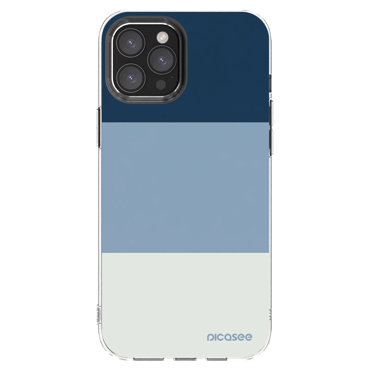Picasee husă transparentă din silicon pentru Apple iPhone 12 Pro Max - Coastal Blue