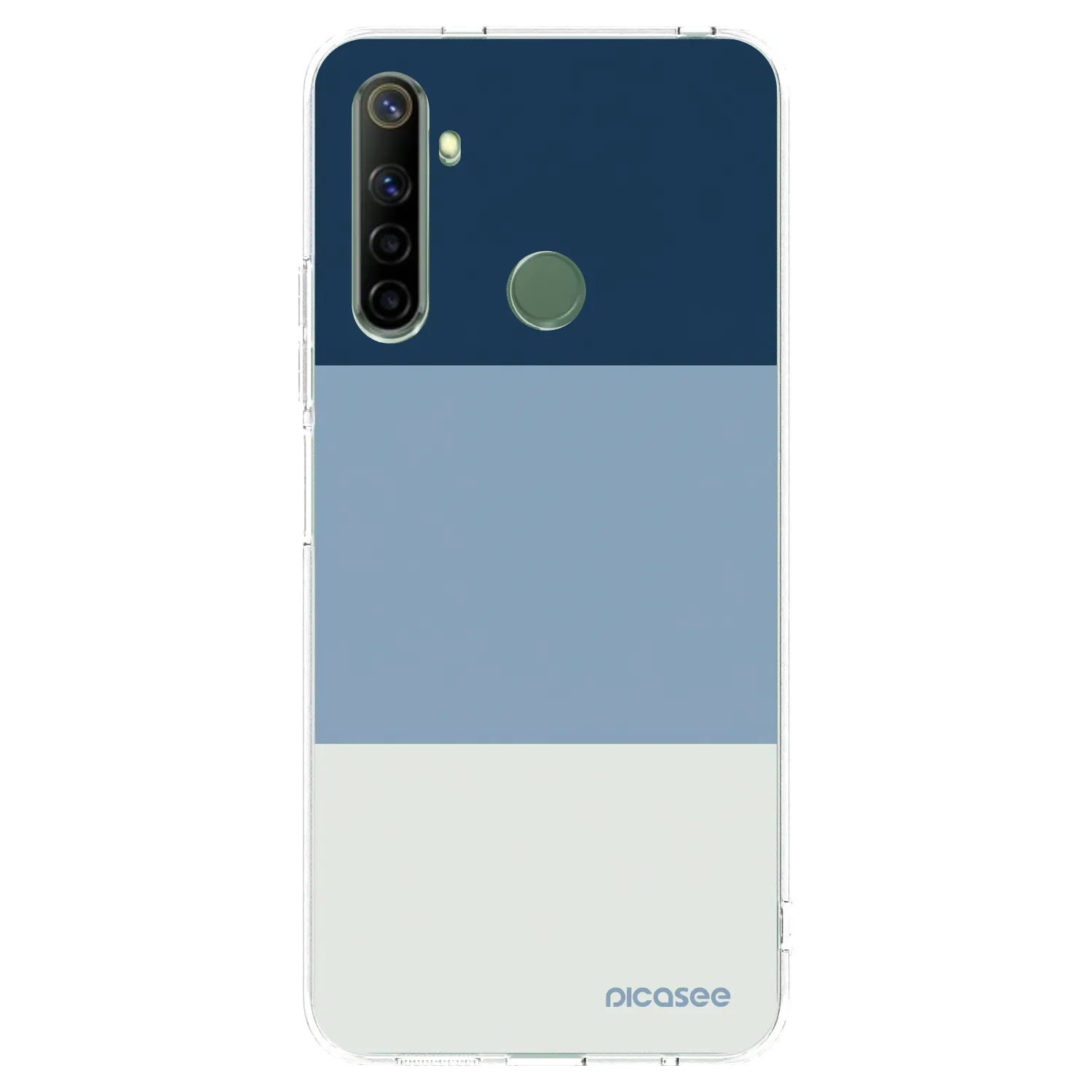 Picasee husă transparentă din silicon pentru Realme 6i - Coastal Blue