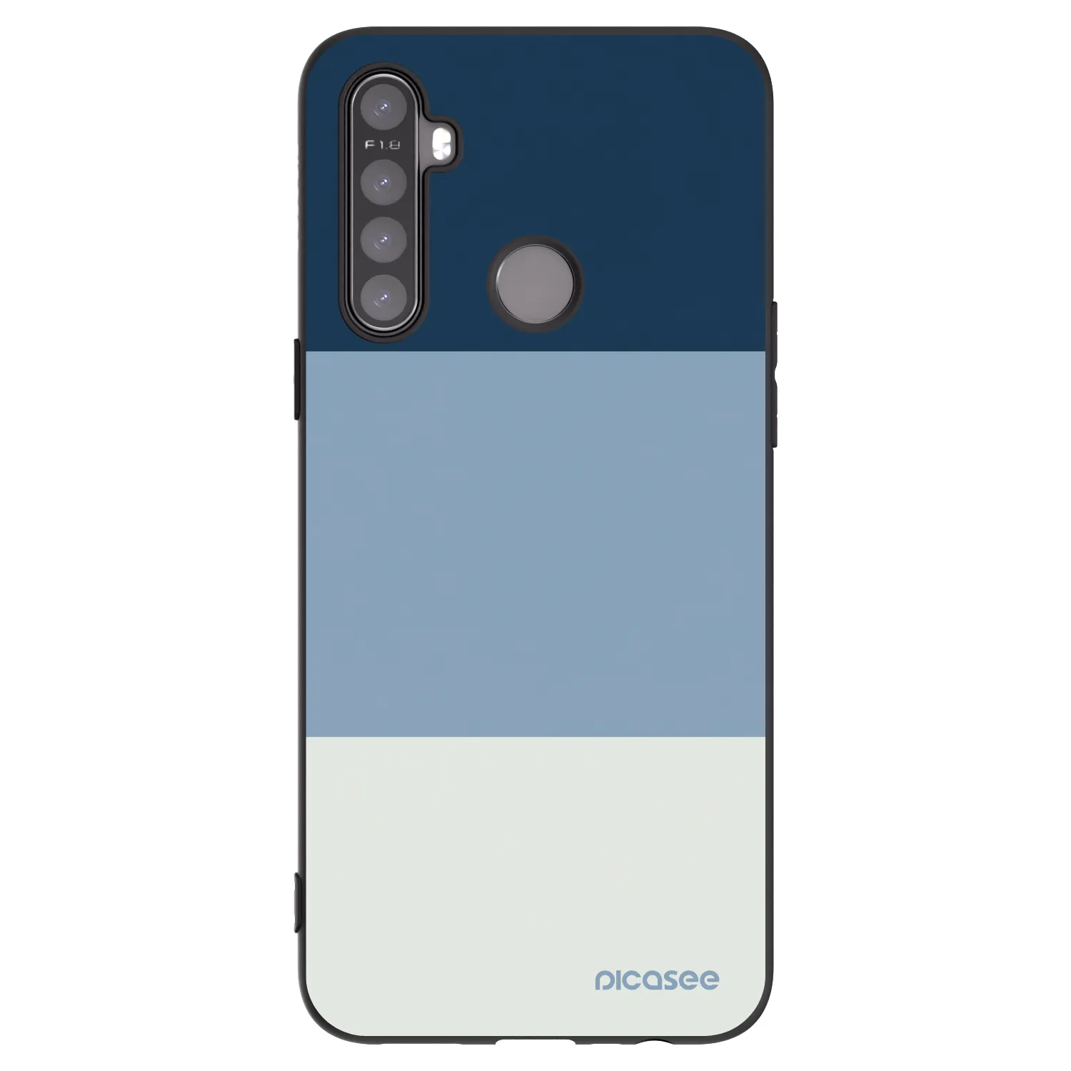 Picasee husă neagră din silicon pentru Realme 6i - Coastal Blue