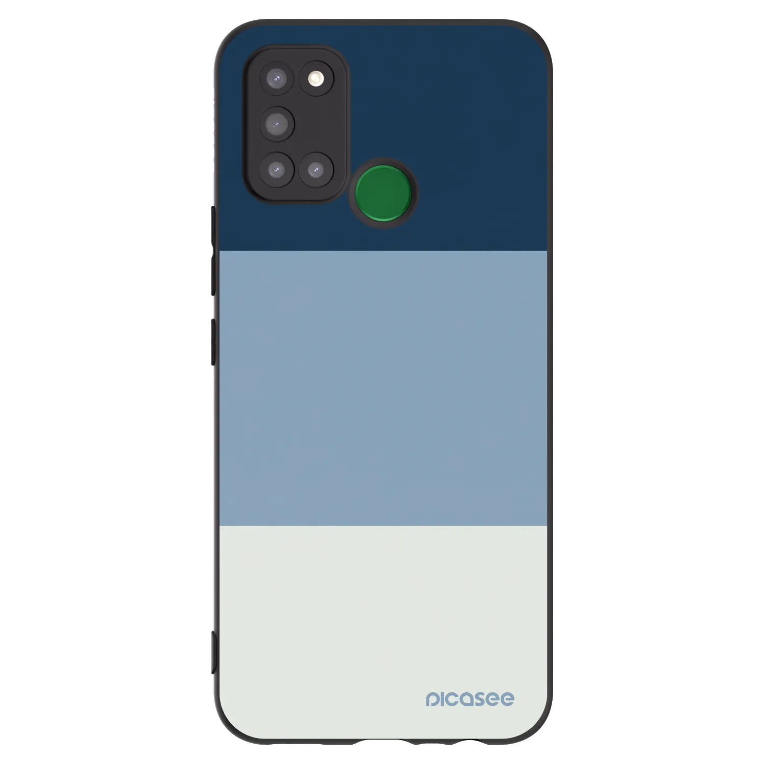 Picasee husă neagră din silicon pentru Realme 7i - Coastal Blue