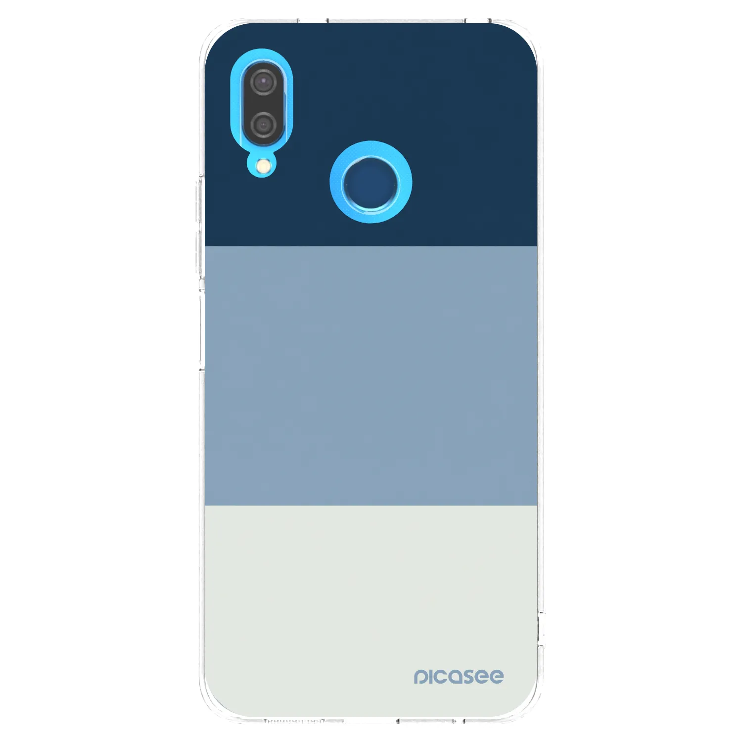 Picasee husă transparentă din silicon pentru Huawei P20 Lite - Coastal Blue