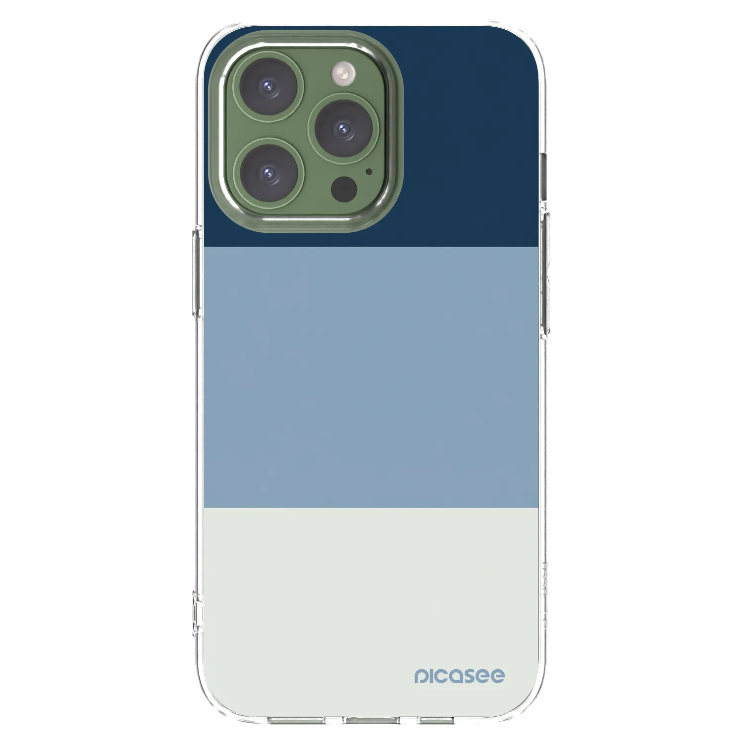 Picasee husă transparentă din silicon pentru Apple iPhone 13 Pro - Coastal Blue