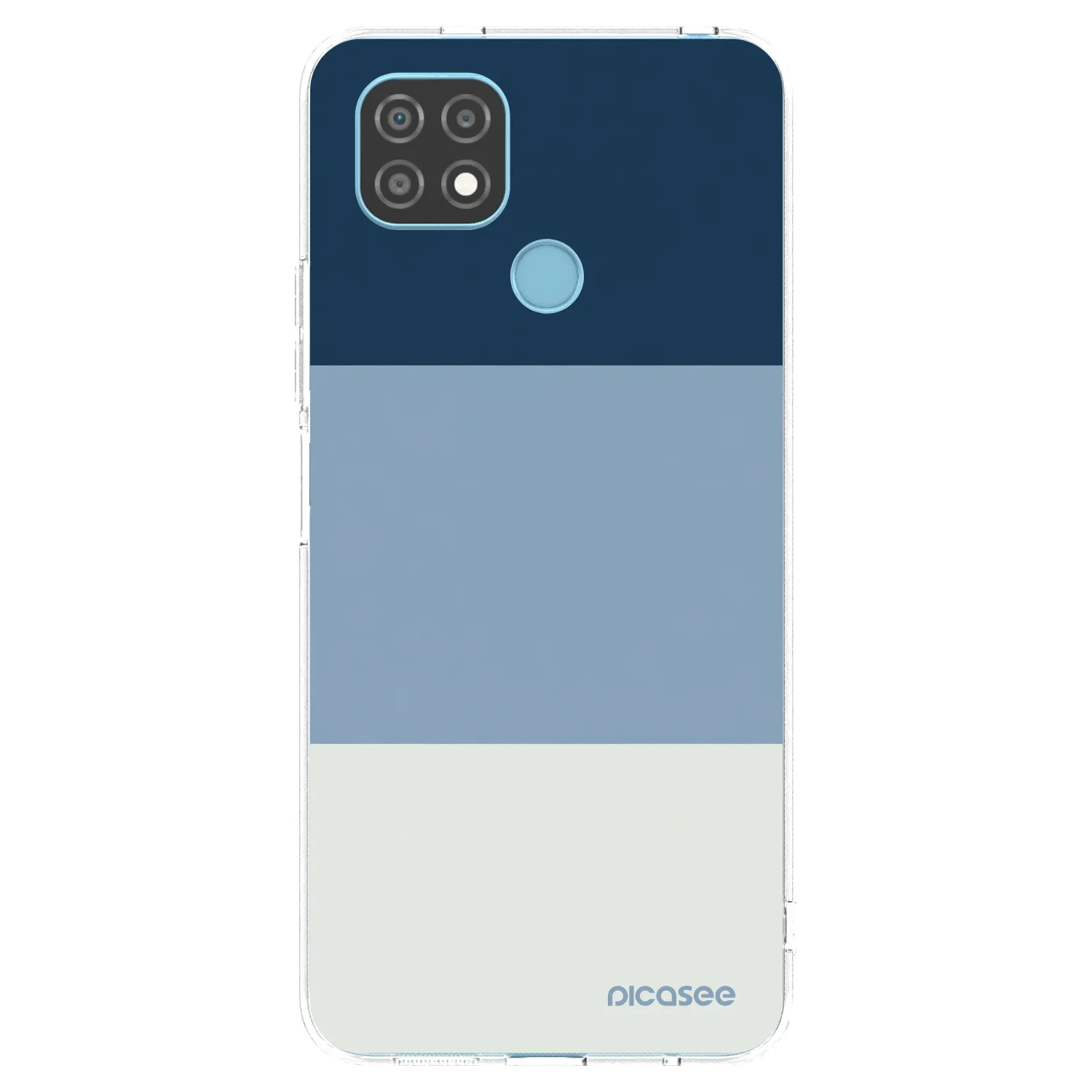 Picasee husă transparentă din silicon pentru Realme C21 - Coastal Blue