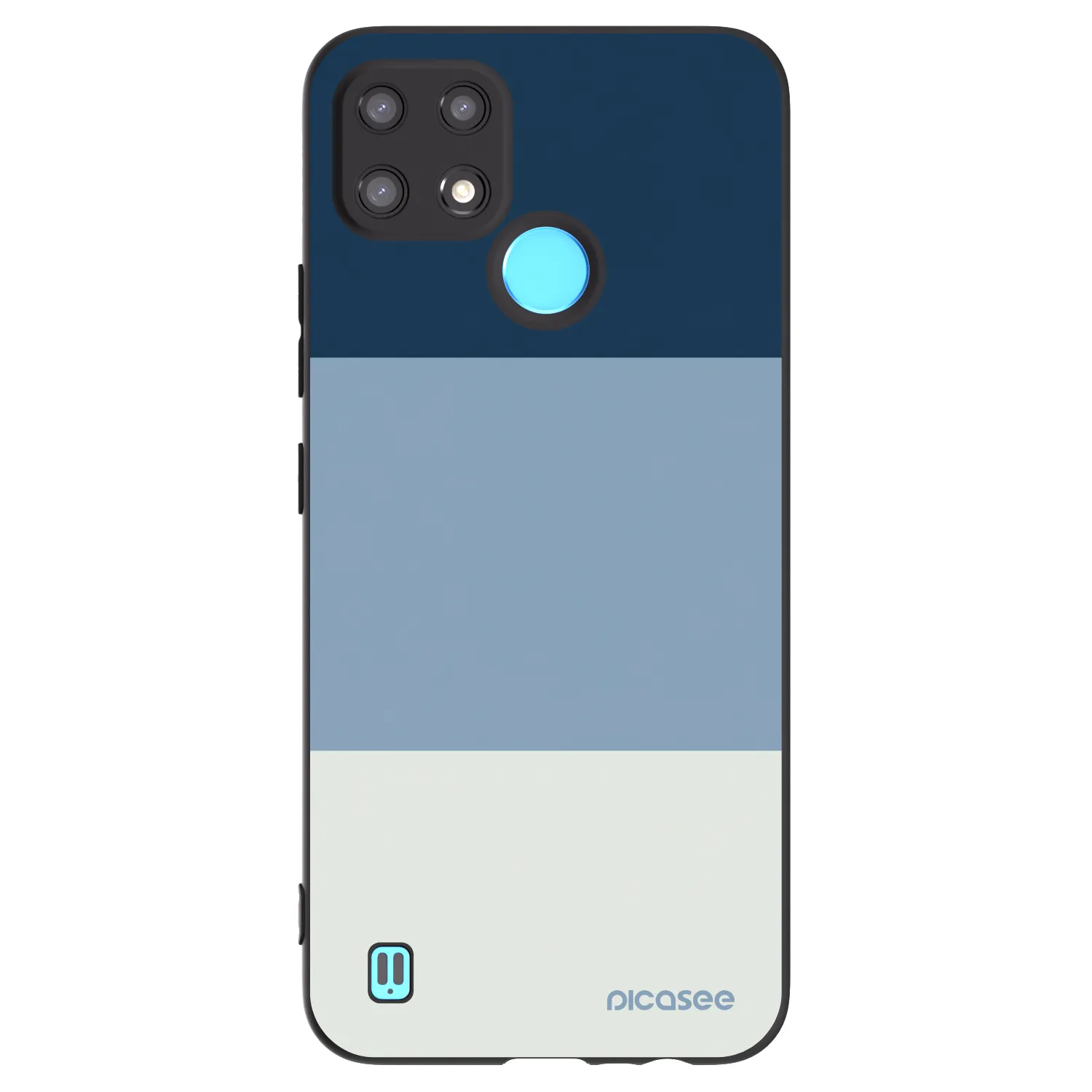 Picasee husă neagră din silicon pentru Realme C21 - Coastal Blue