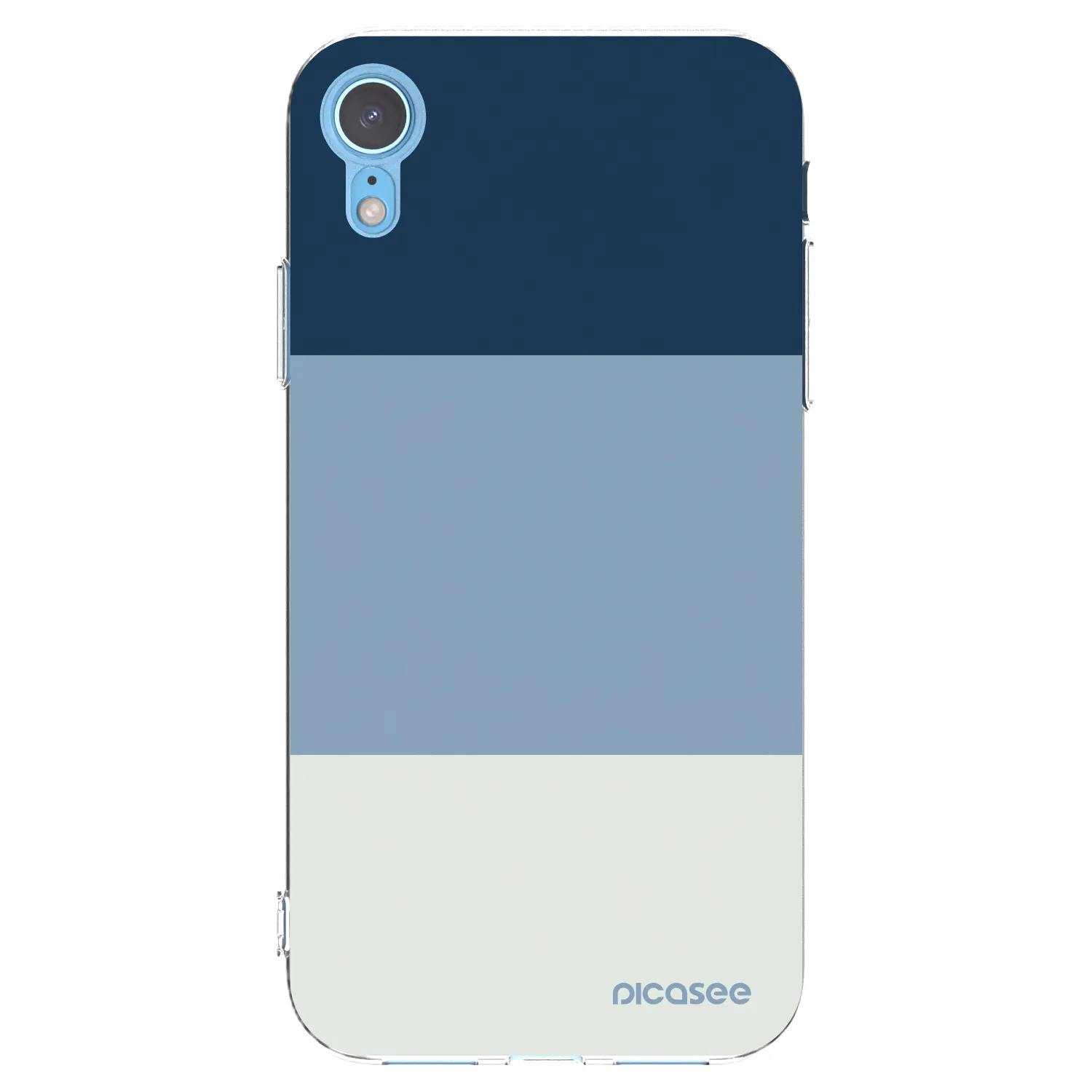 Picasee husă transparentă din silicon pentru Apple iPhone XR - Coastal Blue