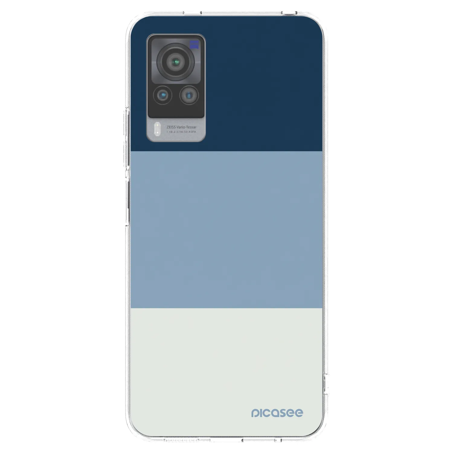 Picasee husă transparentă din silicon pentru Vivo X60 Pro 5G - Coastal Blue
