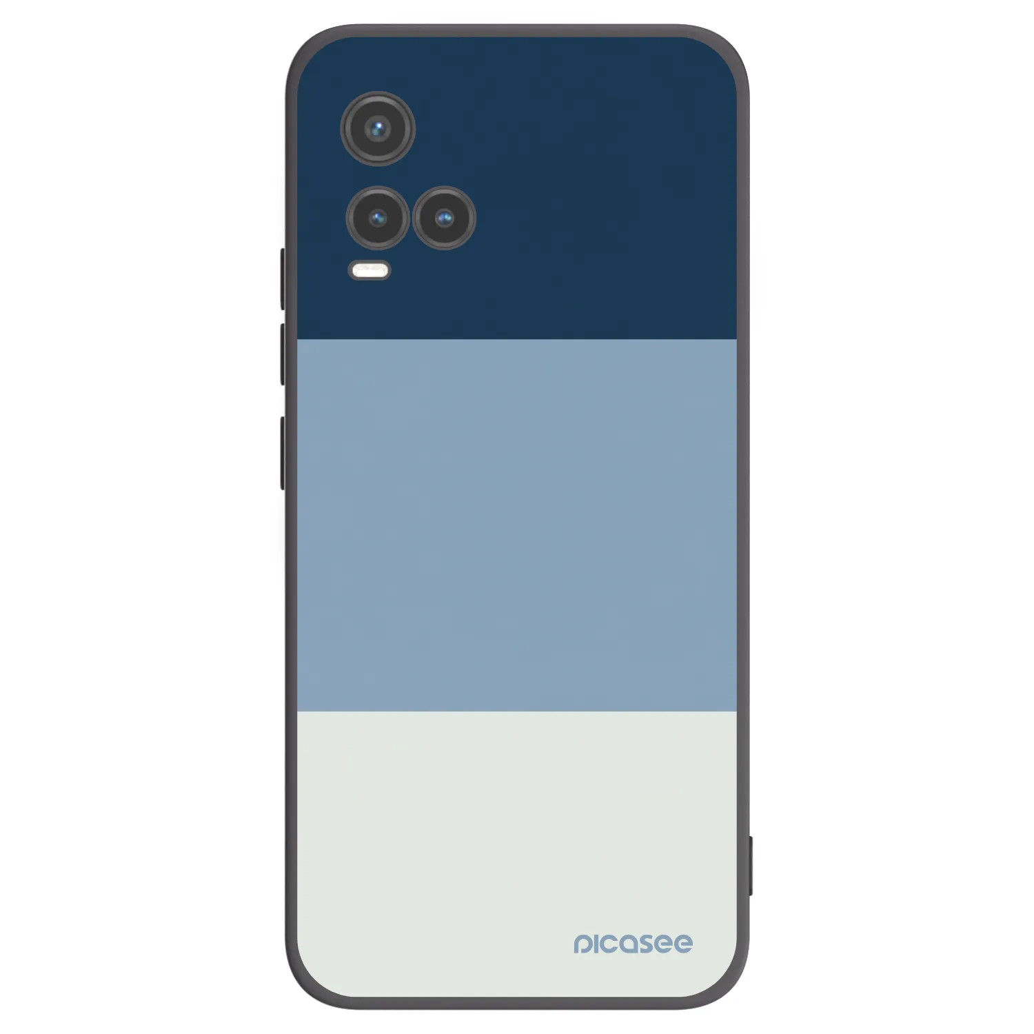 Picasee husă neagră din silicon pentru Vivo Y33s - Coastal Blue