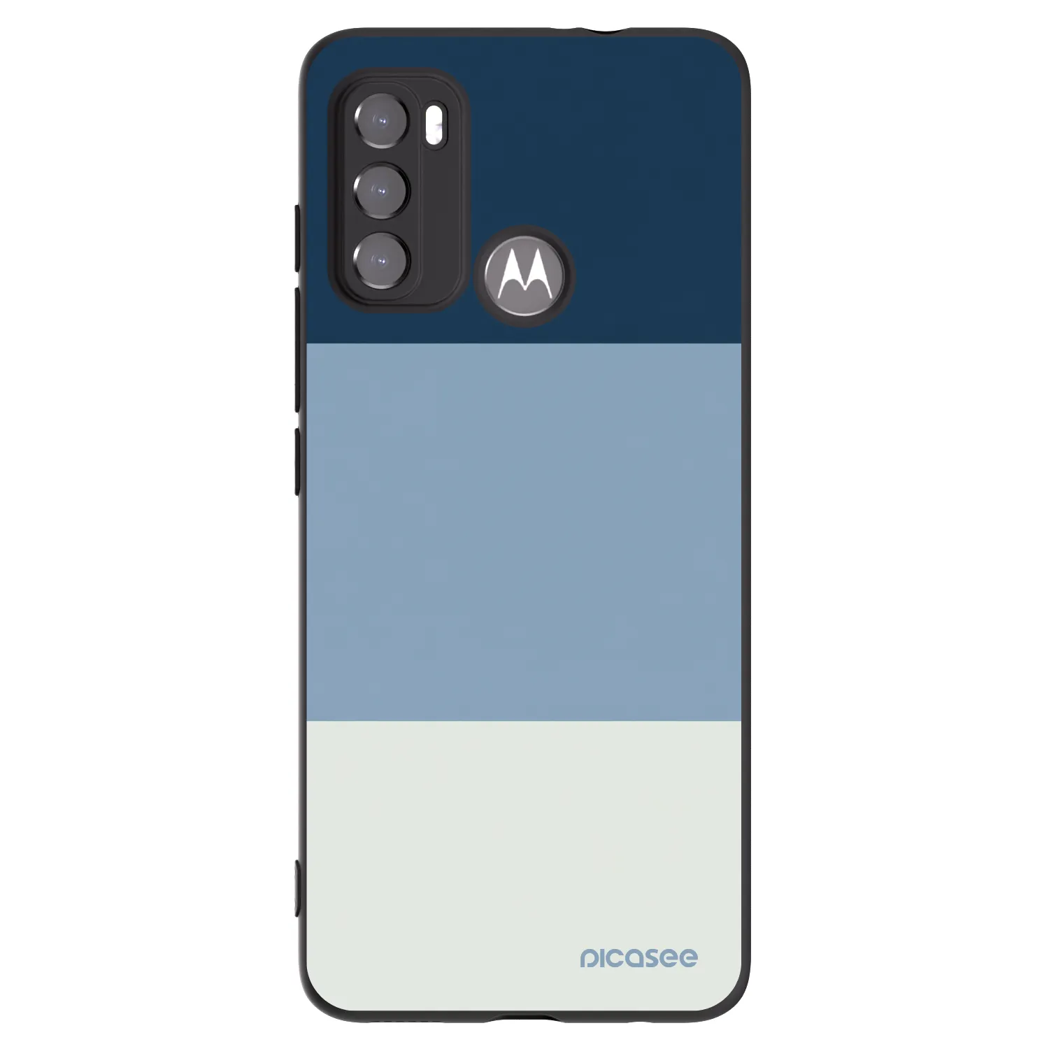 Picasee husă neagră din silicon pentru Motorola Moto G60 - Coastal Blue