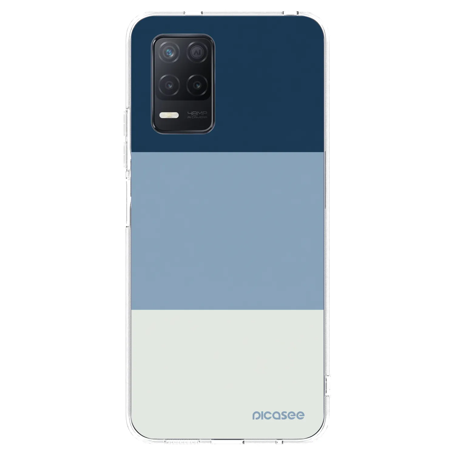 Picasee husă transparentă din silicon pentru Realme 8 5G - Coastal Blue