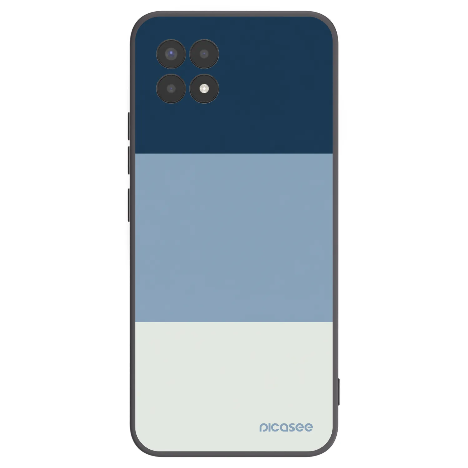 Picasee husă neagră din silicon pentru Realme 8i - Coastal Blue