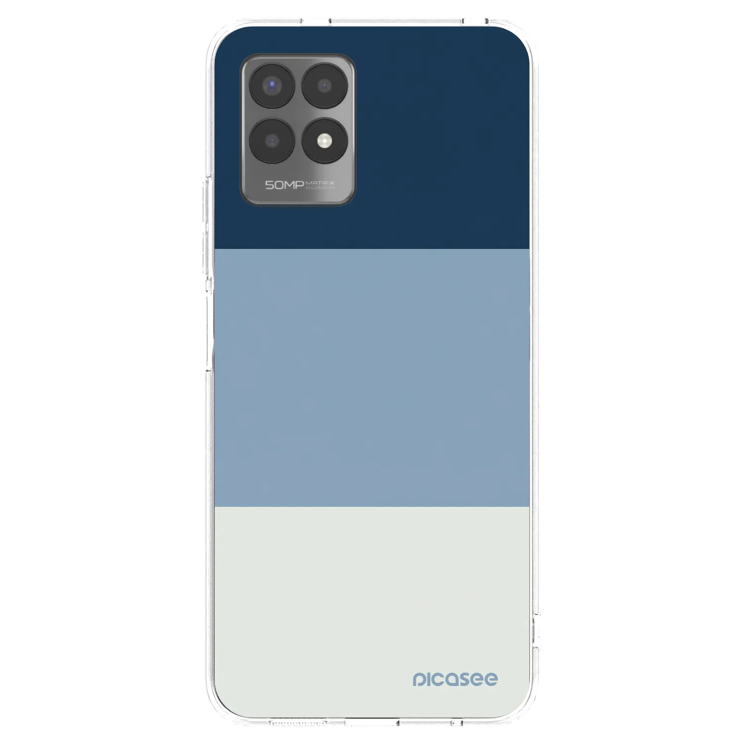 Picasee husă transparentă din silicon pentru Realme 8i - Coastal Blue