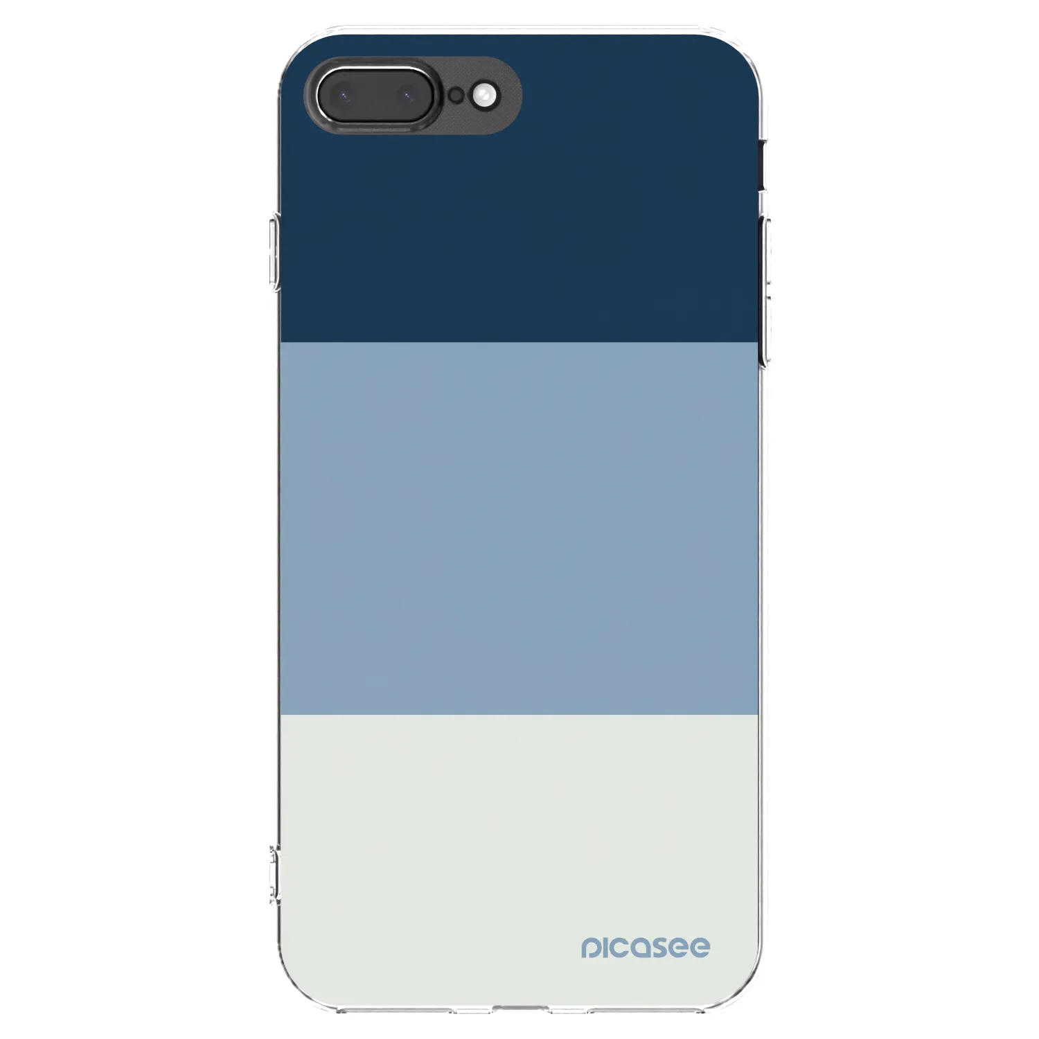 Picasee husă transparentă din silicon pentru Apple iPhone 7 Plus - Coastal Blue