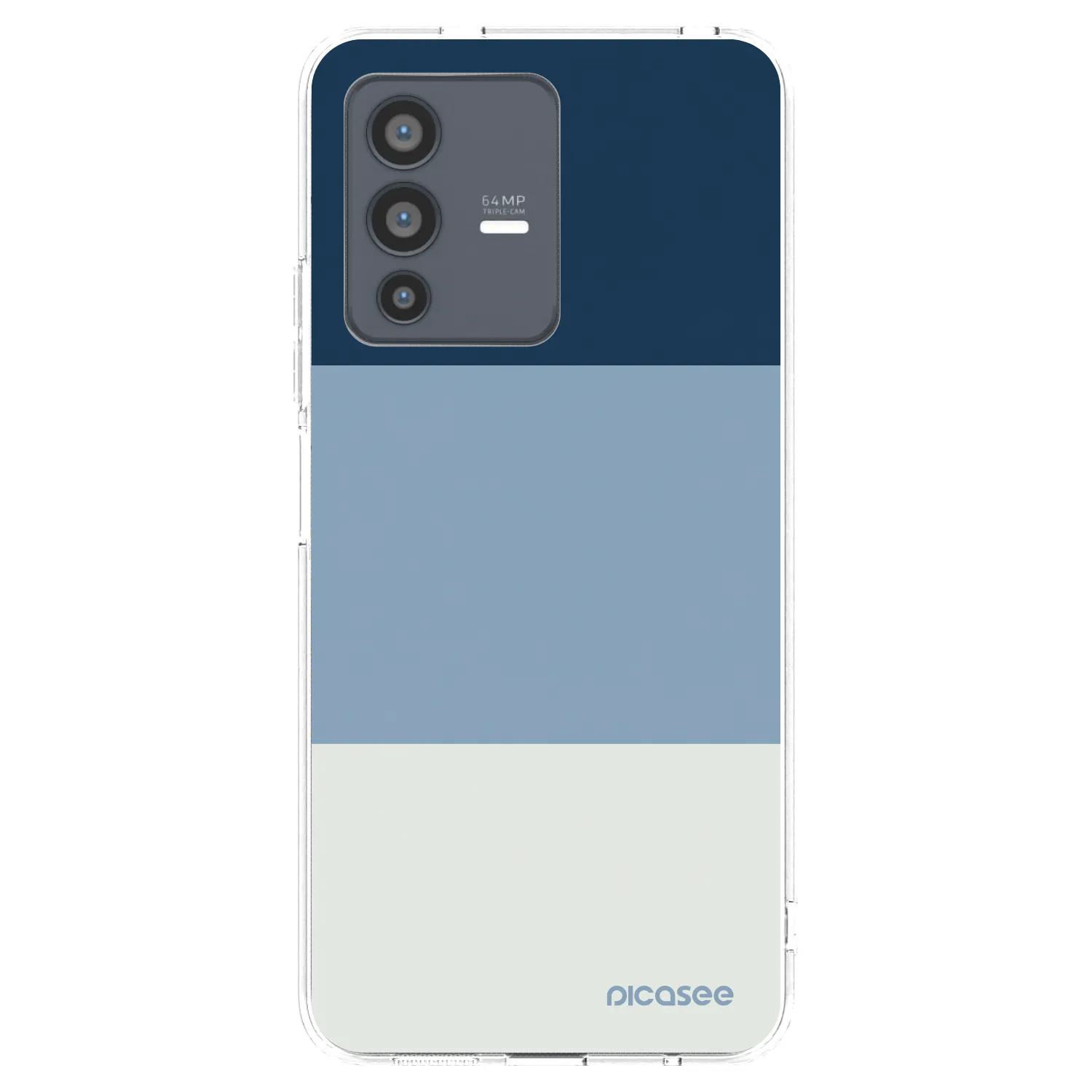 Picasee husă transparentă din silicon pentru Vivo V23 5G - Coastal Blue