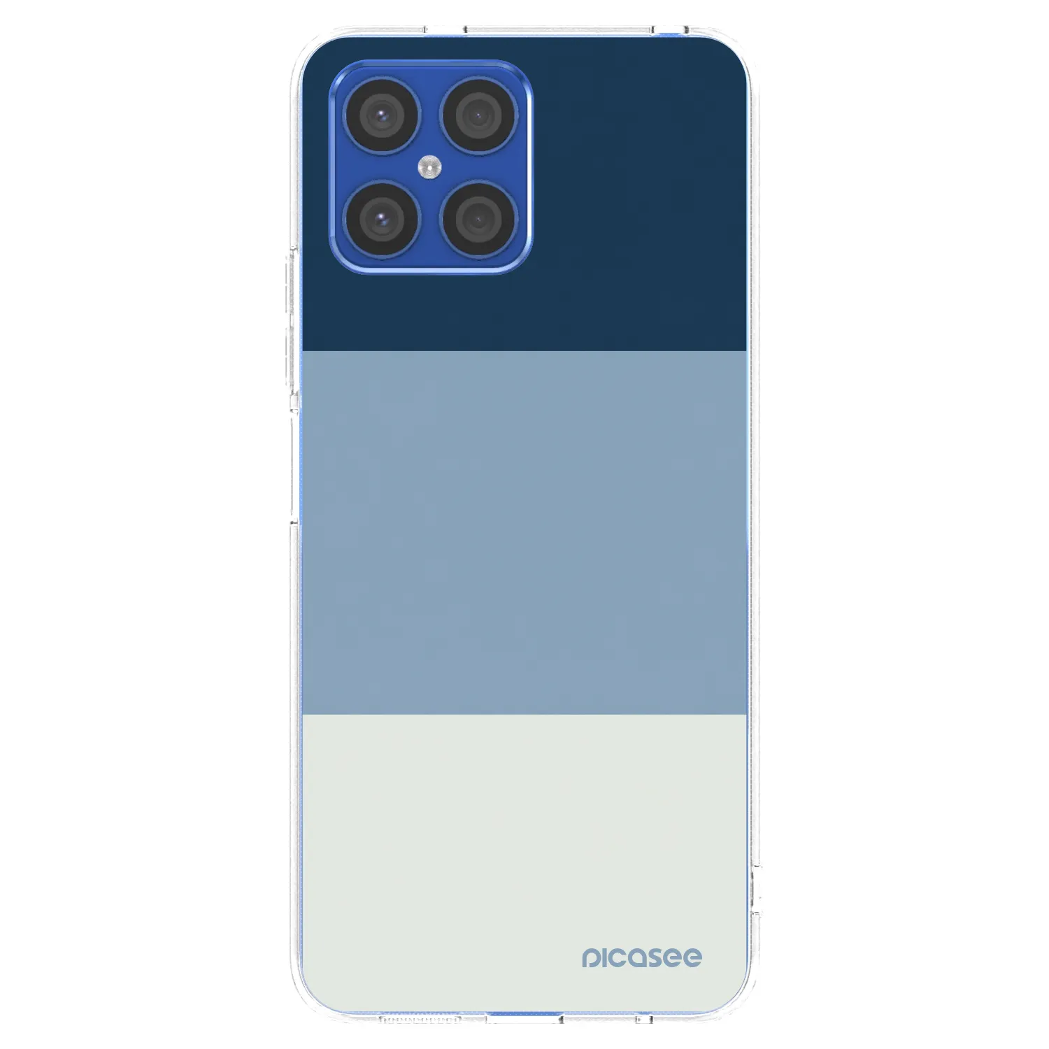 Picasee husă transparentă din silicon pentru Honor X8 4G - Coastal Blue