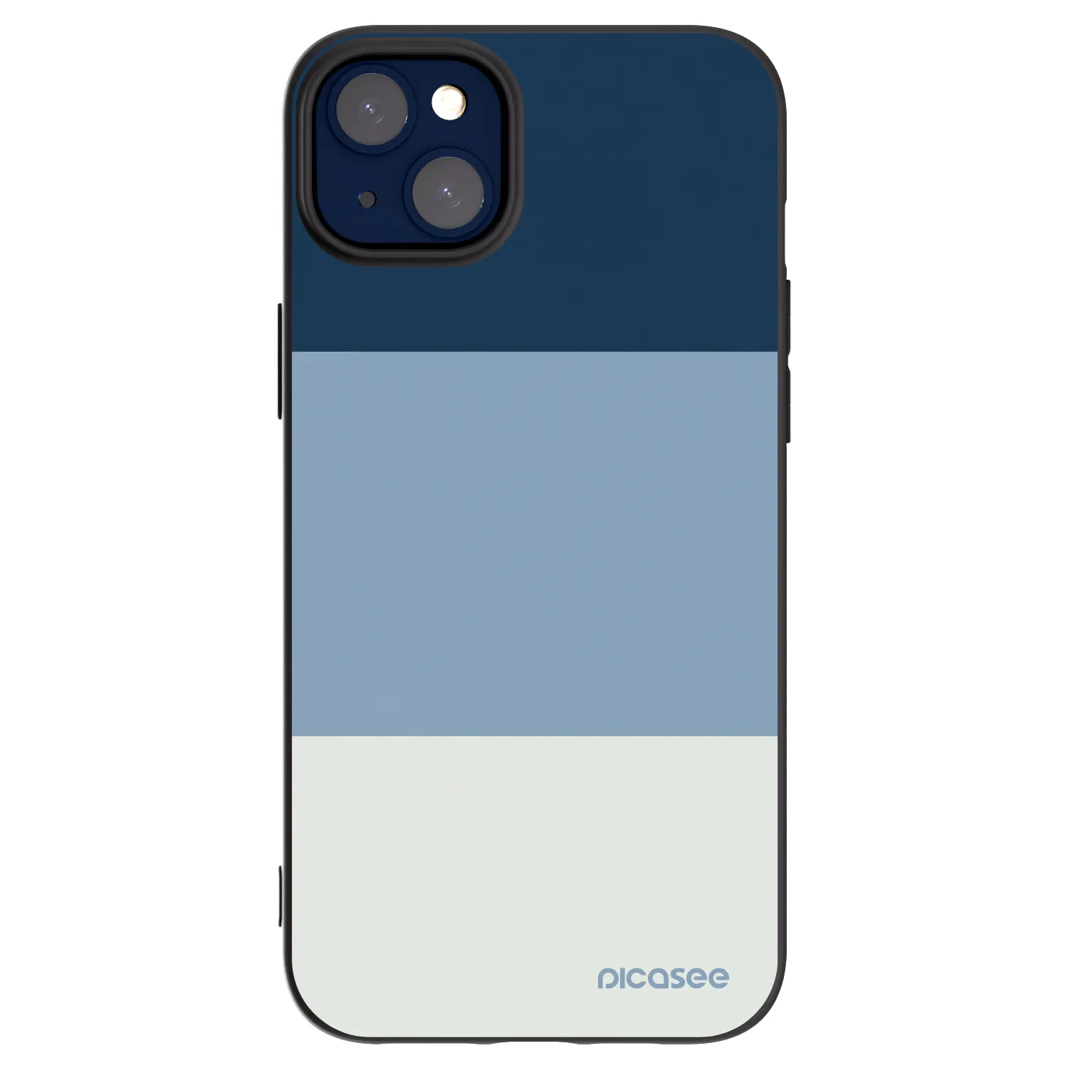 Picasee husă neagră din silicon pentru Apple iPhone 14 Plus - Coastal Blue