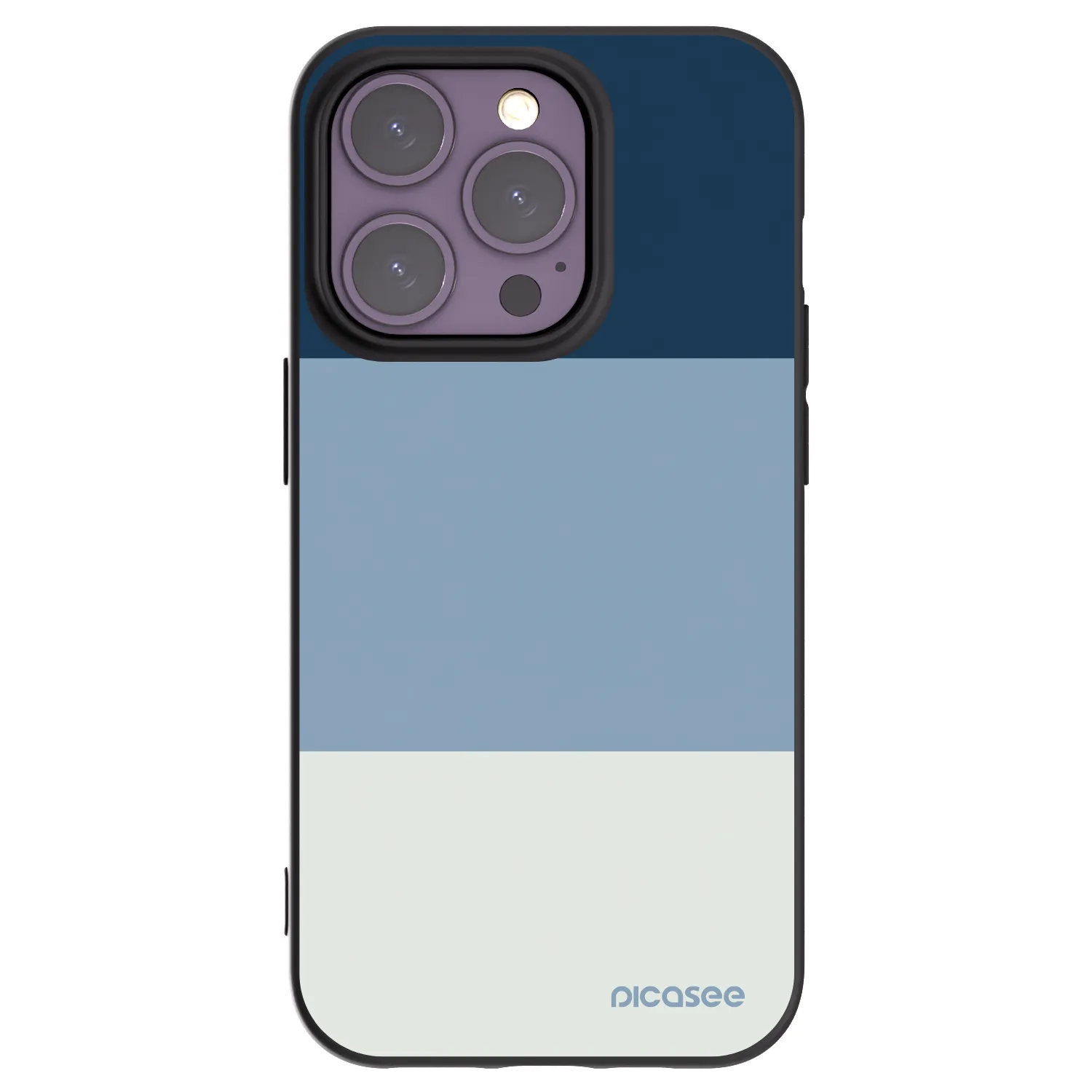 Picasee husă neagră din silicon pentru Apple iPhone 14 Pro - Coastal Blue