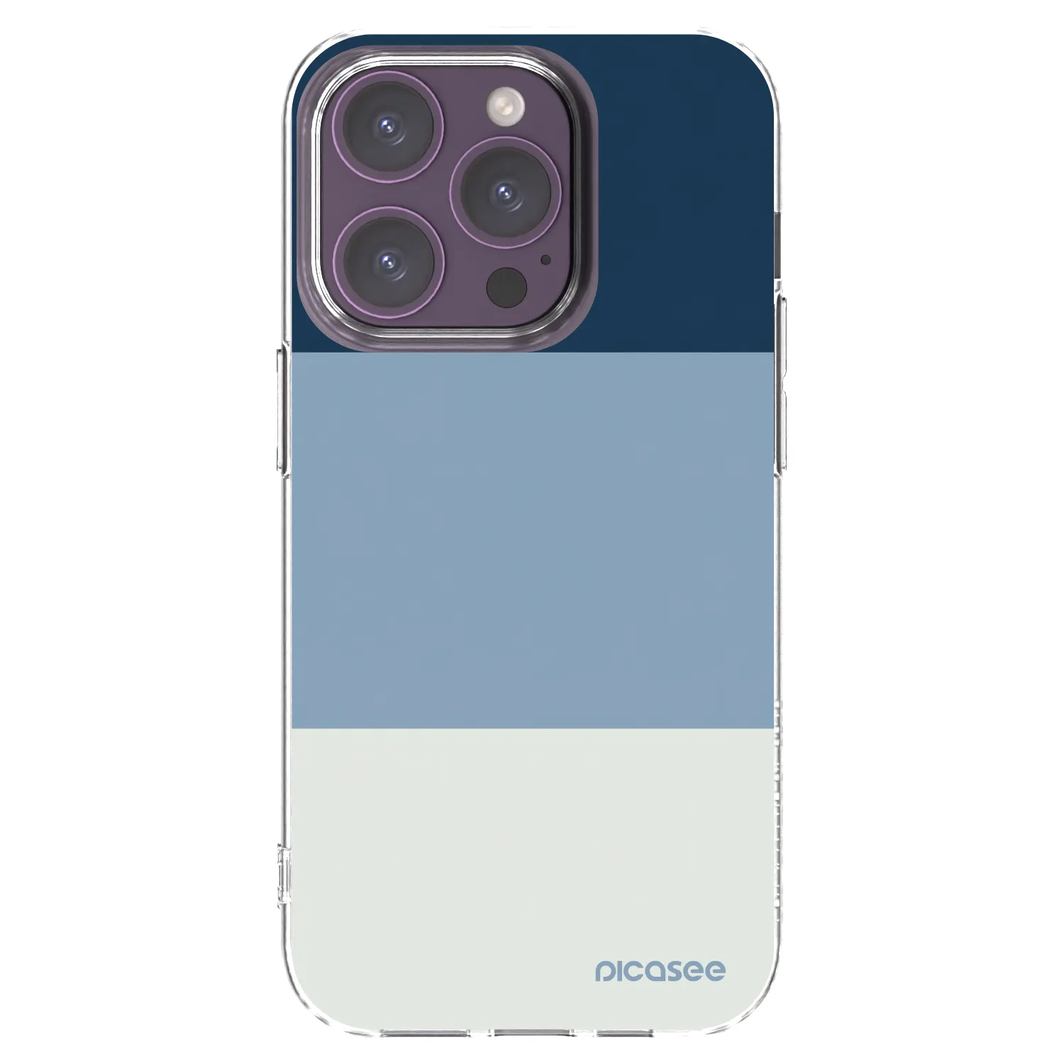 Picasee husă transparentă din silicon pentru Apple iPhone 14 Pro - Coastal Blue