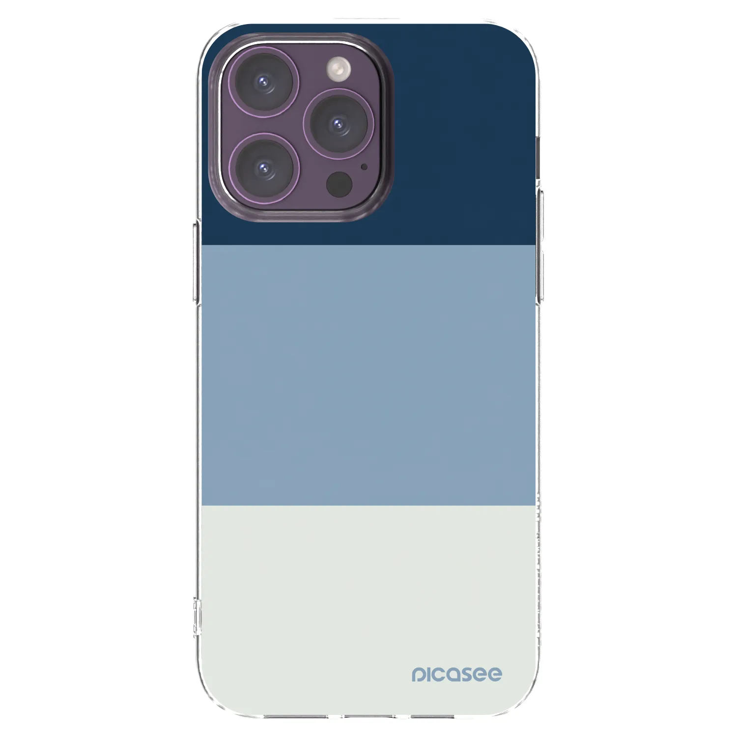 Picasee husă transparentă din silicon pentru Apple iPhone 14 Pro Max - Coastal Blue