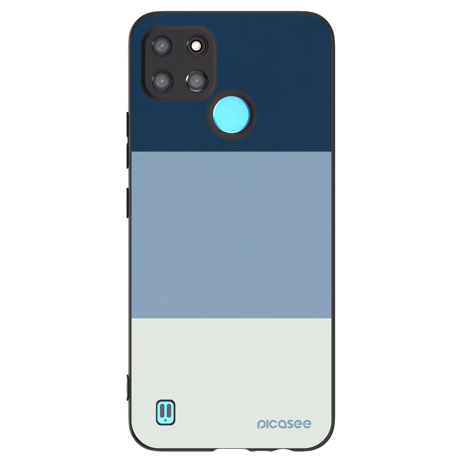 Picasee husă neagră din silicon pentru Realme C21Y - Coastal Blue