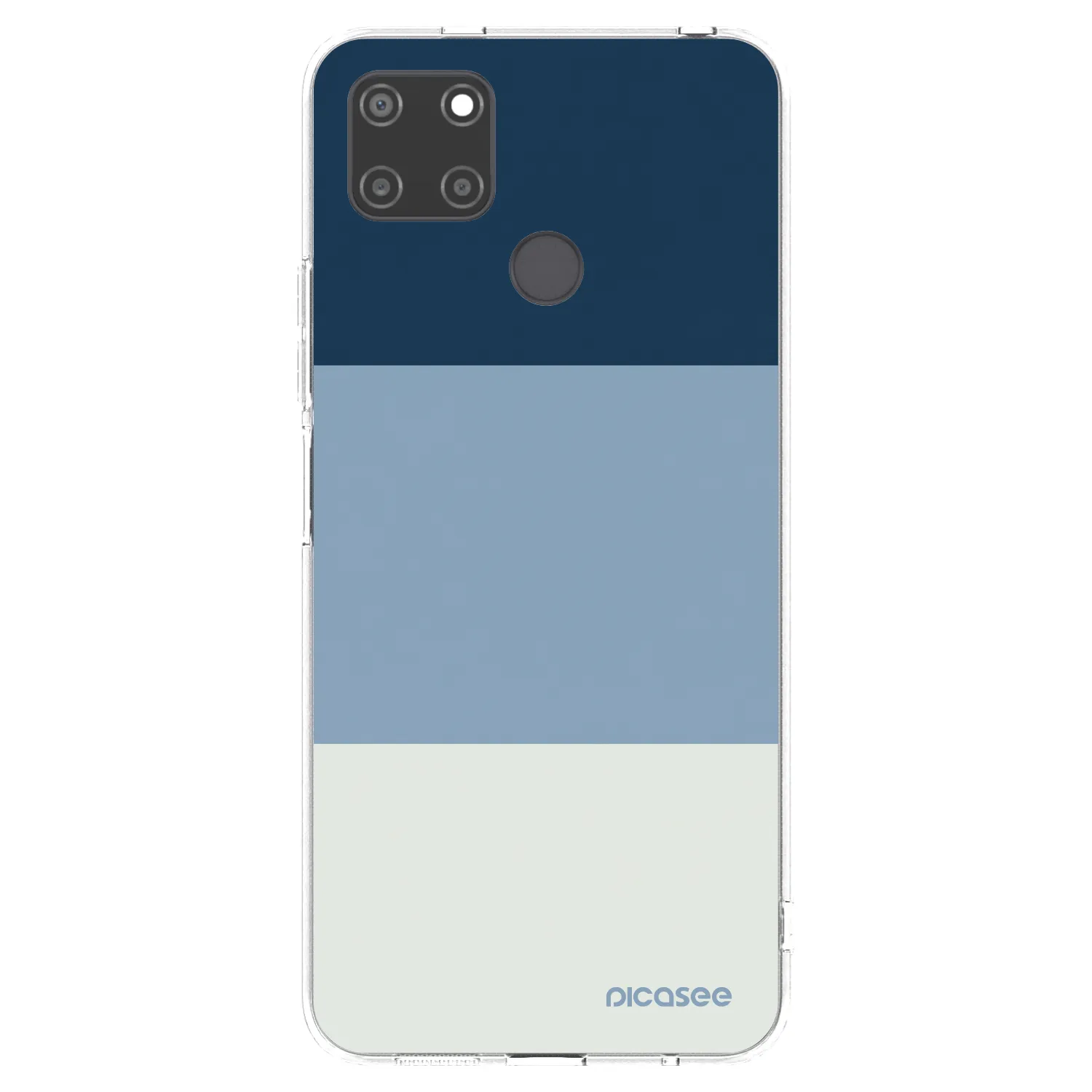 Picasee husă transparentă din silicon pentru Realme C21Y - Coastal Blue