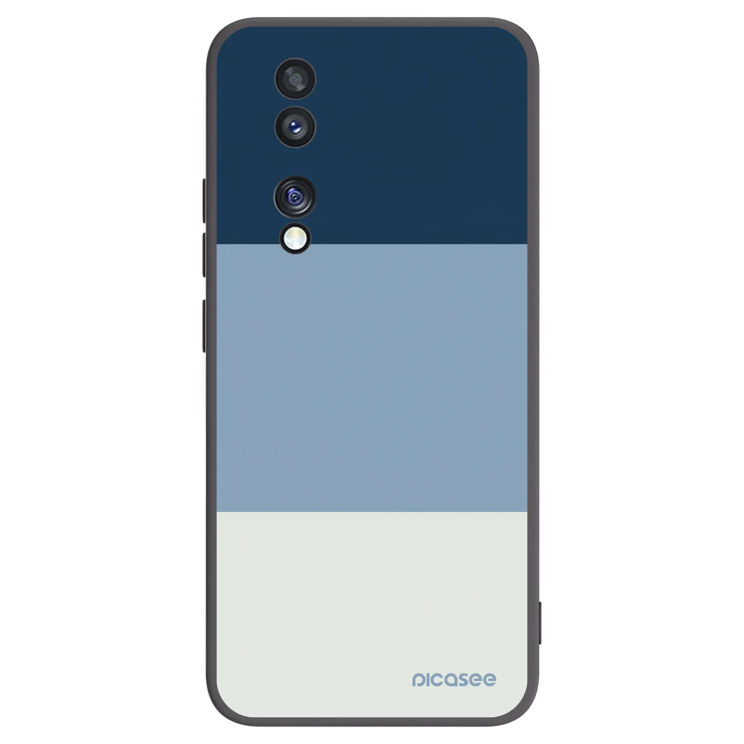 Picasee husă neagră din silicon pentru Honor 70 - Coastal Blue