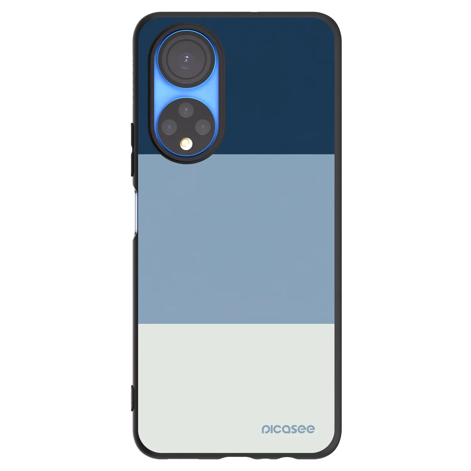 Picasee husă neagră din silicon pentru Honor X7 - Coastal Blue