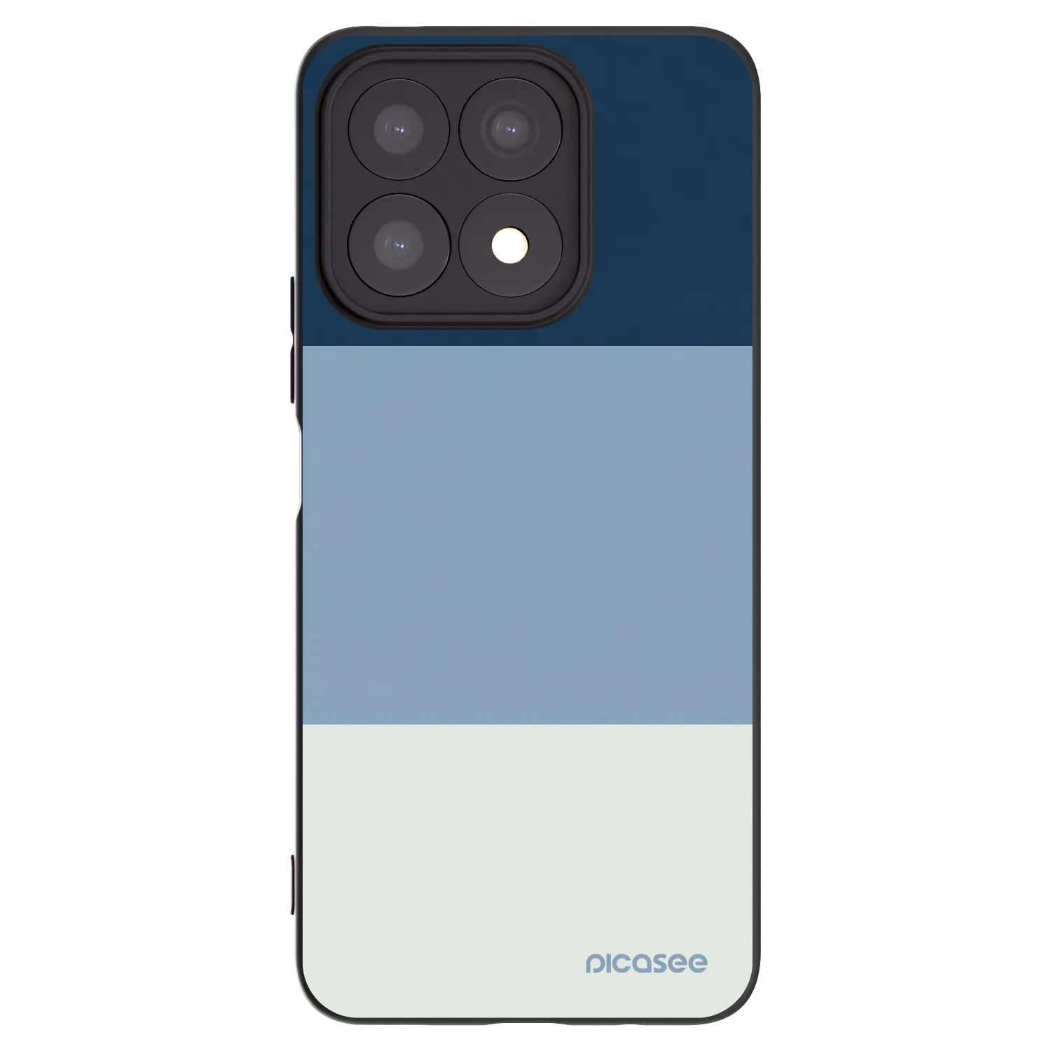 Picasee husă neagră din silicon pentru Honor X8a - Coastal Blue