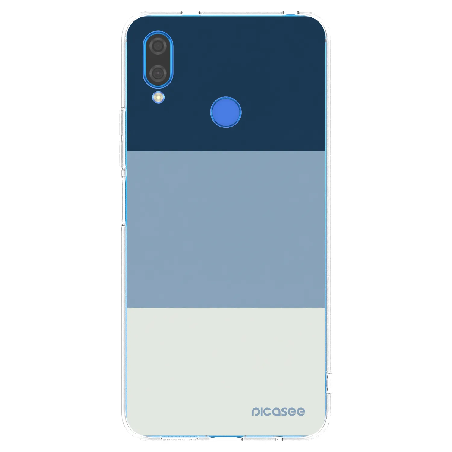 Picasee husă transparentă din silicon pentru Huawei Nova 3 - Coastal Blue