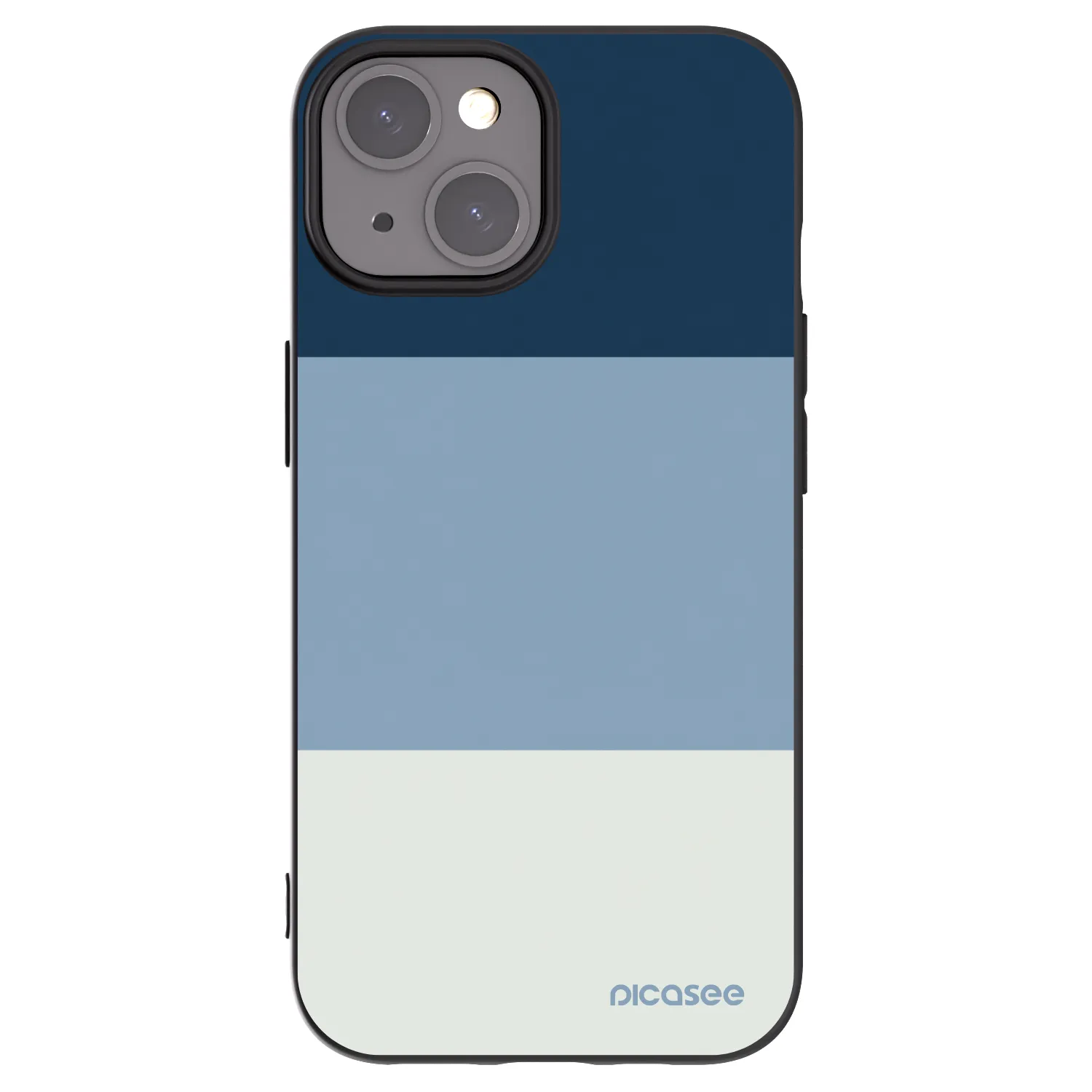 Picasee husă neagră din silicon pentru Apple iPhone 15 - Coastal Blue